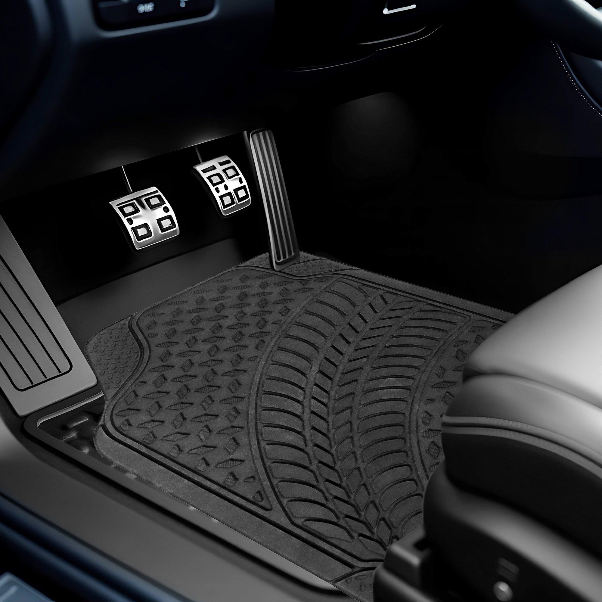 Black - Streetwize - Tyre Tread Car Mat - 4