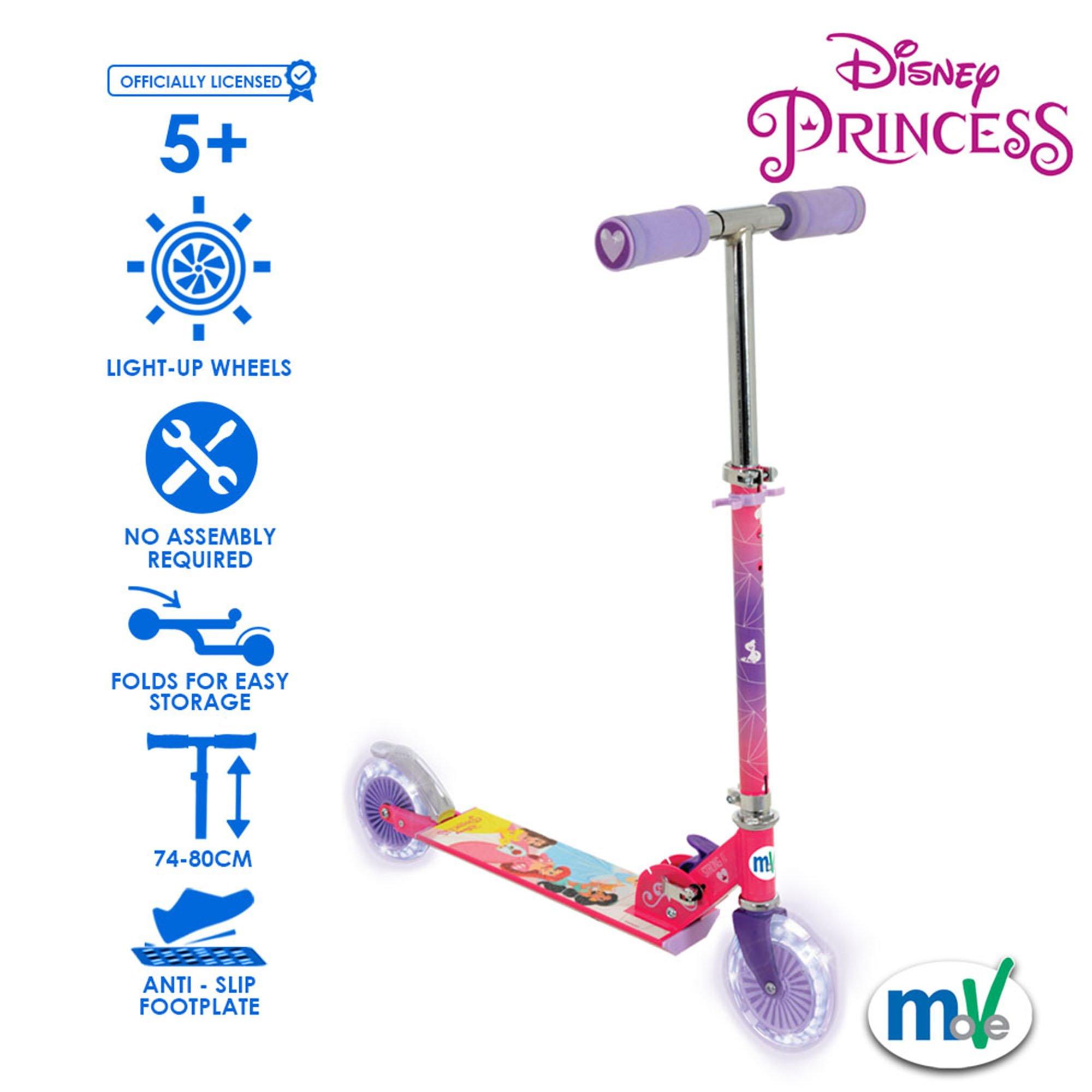 Multicoloured - Disney - Disney Princess Folding Scooter with LED Wheels - 2