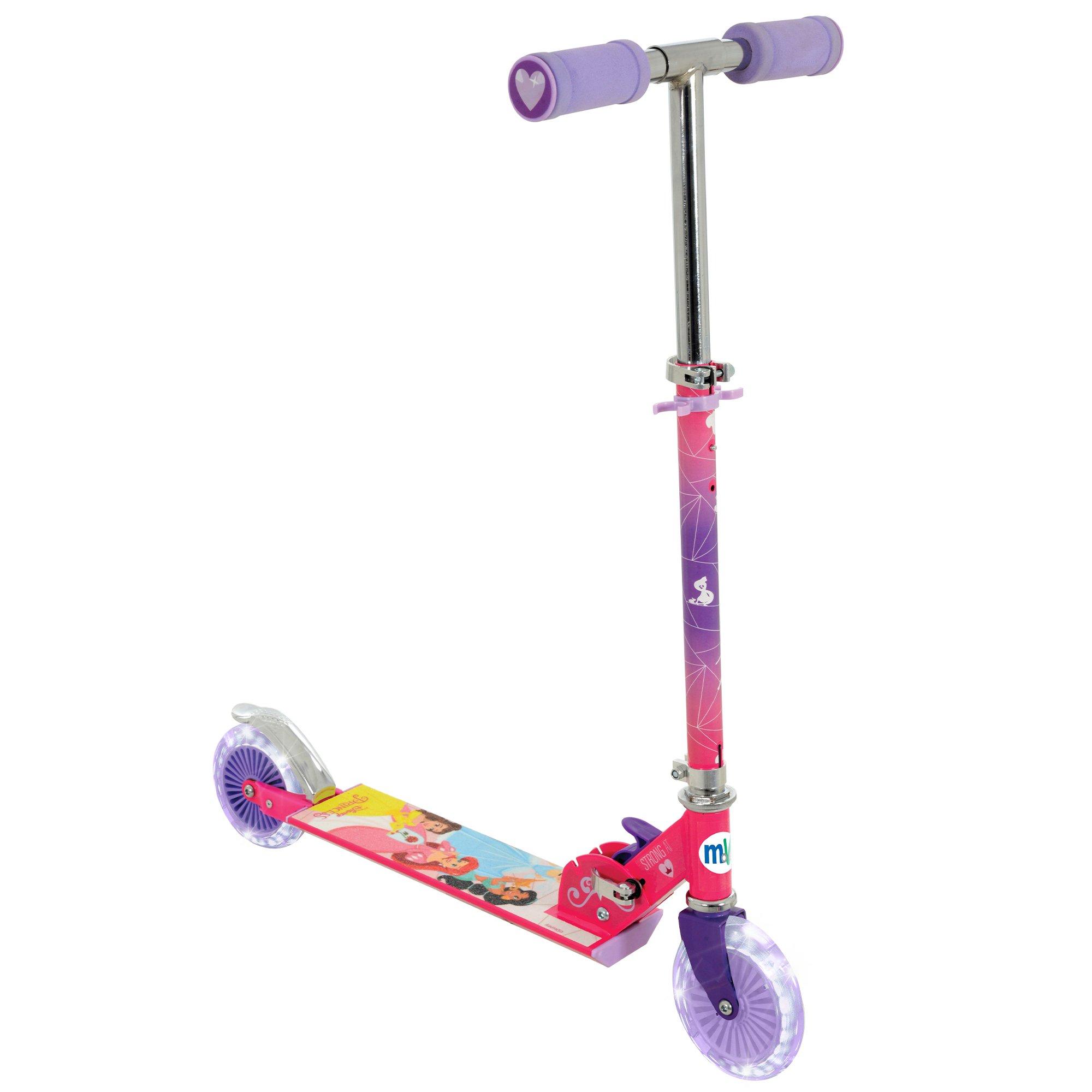 Multicoloured - Disney - Disney Princess Folding Scooter with LED Wheels - 8