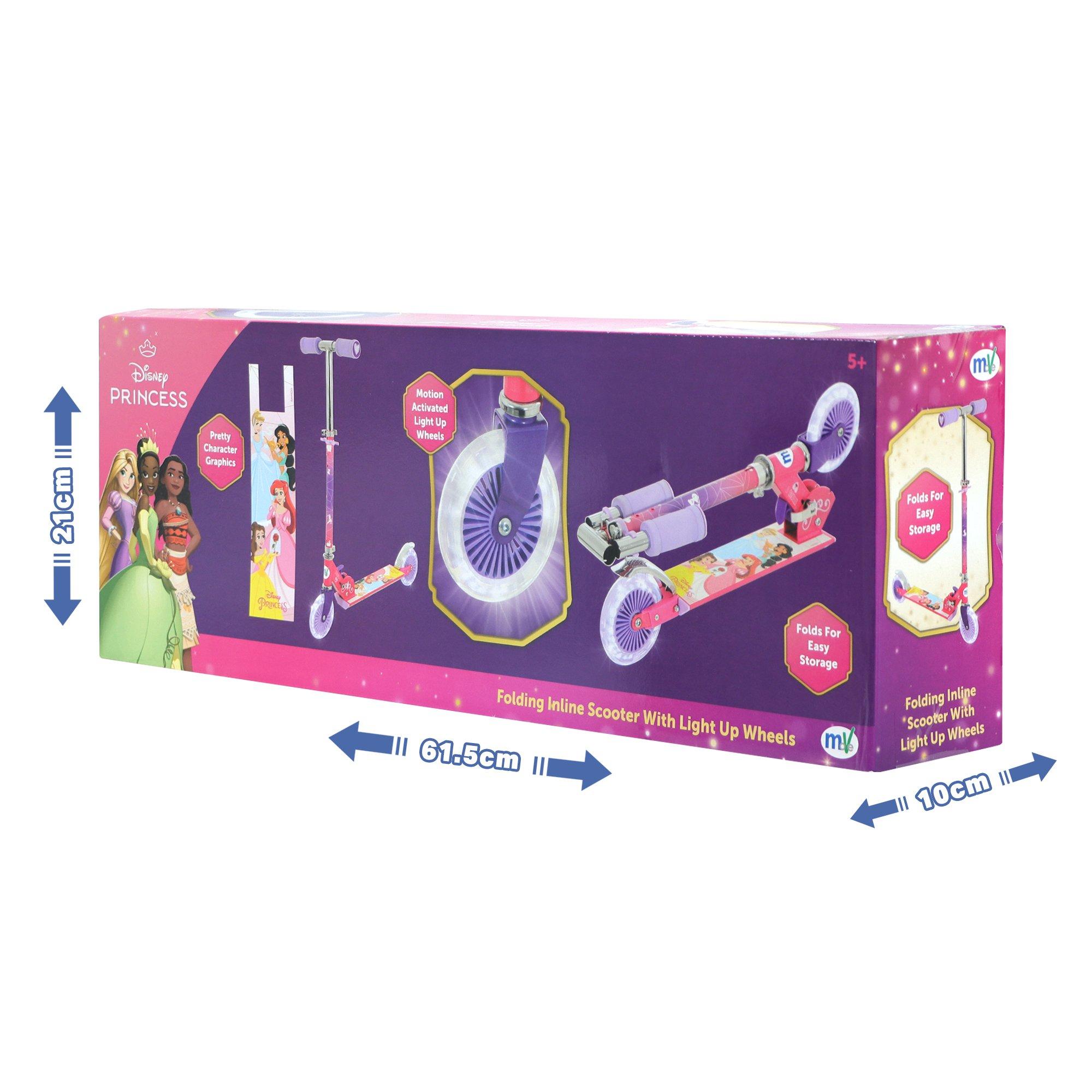 Multicoloured - Disney - Disney Princess Folding Scooter with LED Wheels - 9