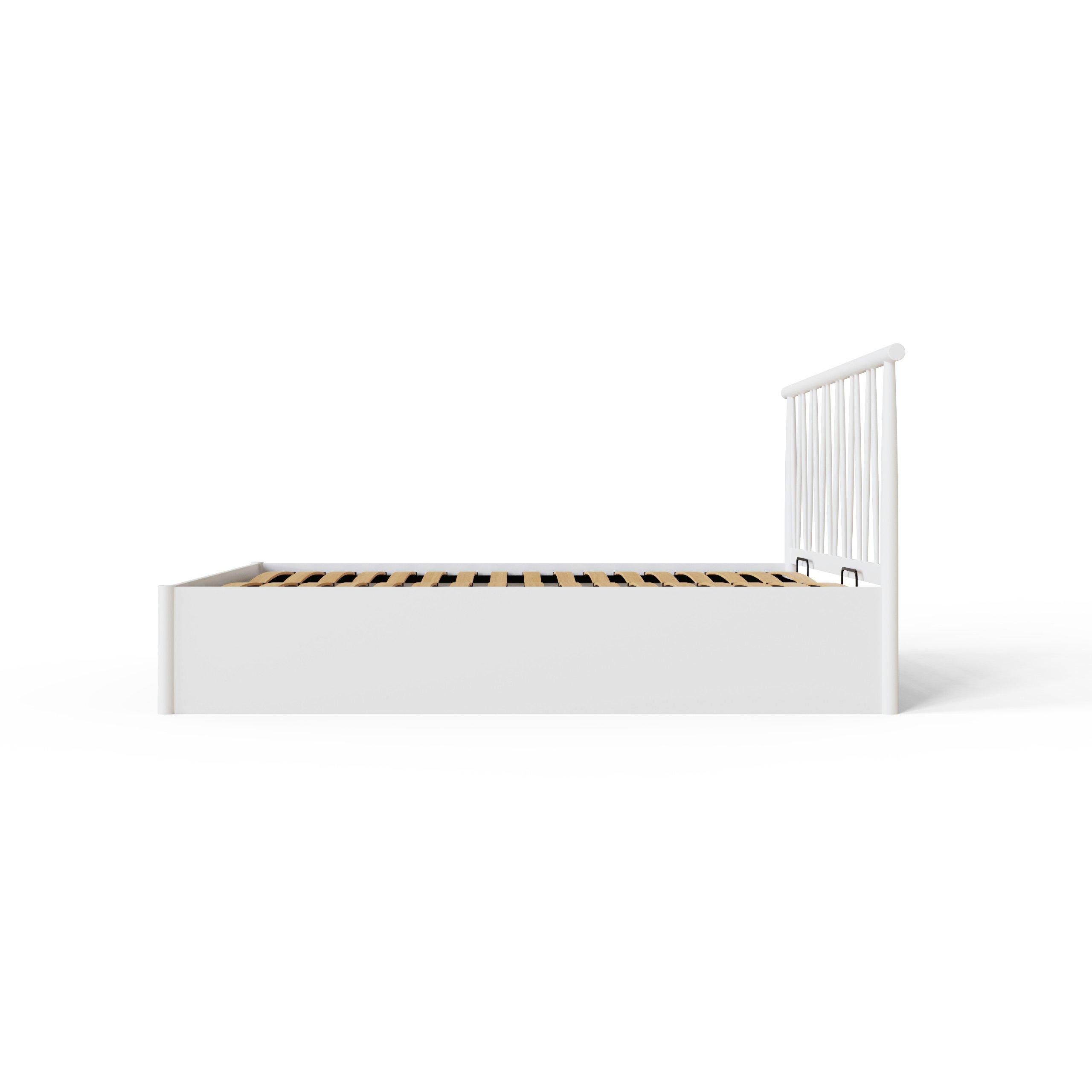 White - GFW - Fusum King Spindle Ottoman Bed - 9