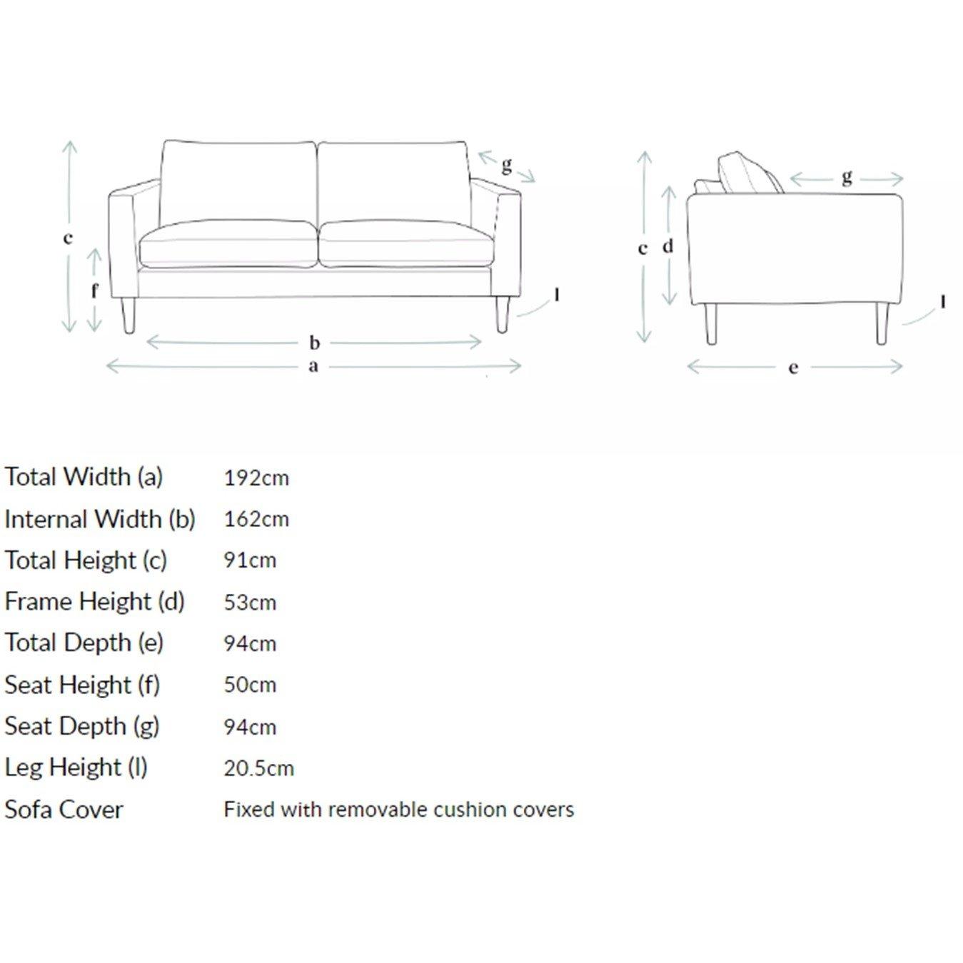 Green - Jack Wills - Jude 3 Seat Sofa in Velvet - 2