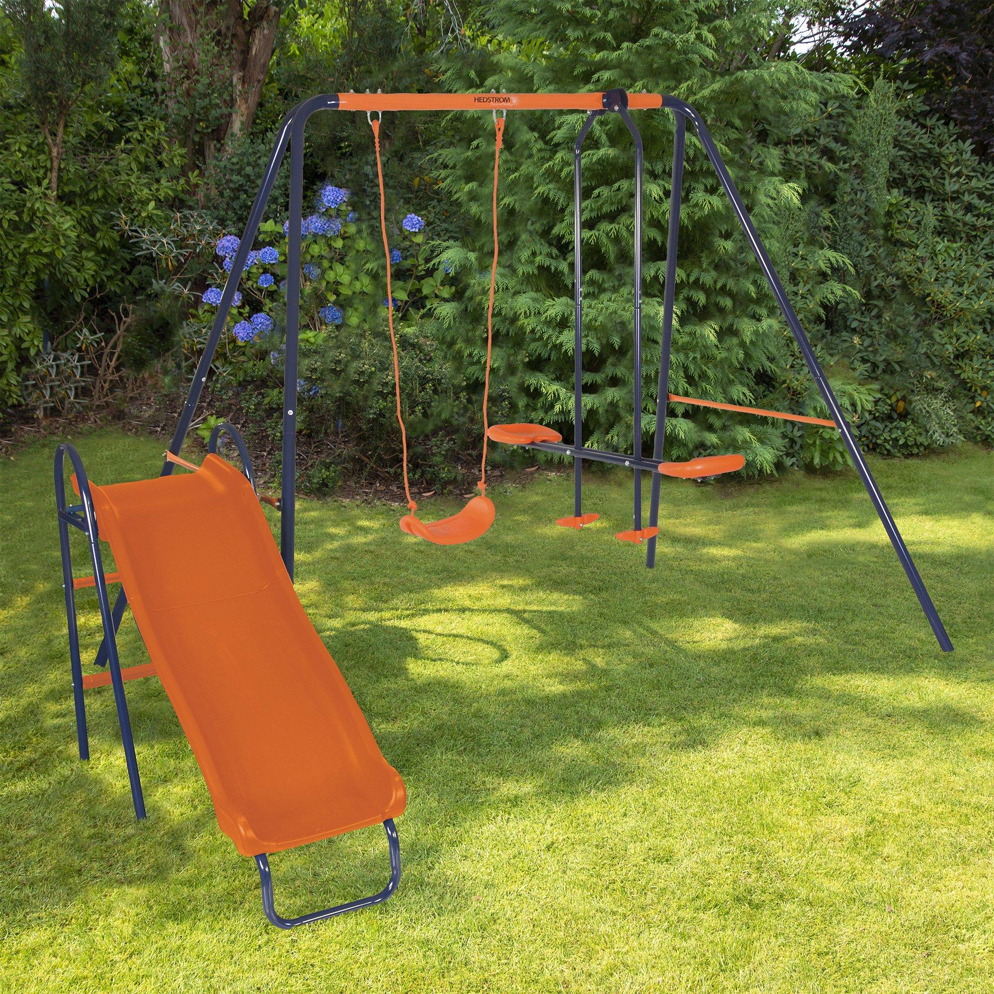 Multicoloured - Hedstrom - Hedstrom Junior Saturn Swing Glider and Slide - 2