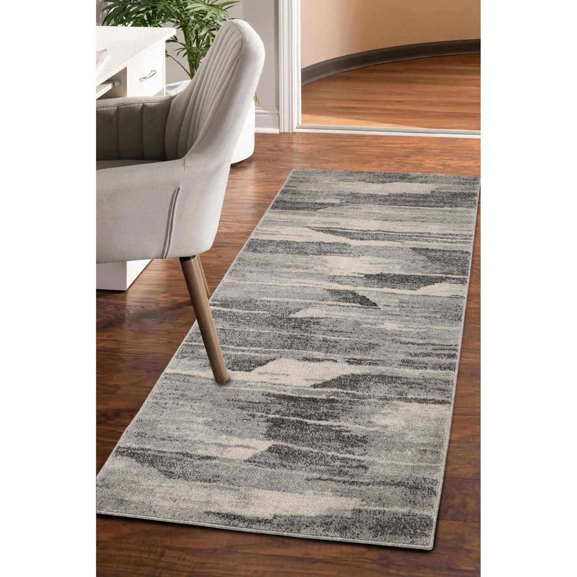 Grey - Homemaker - Venice Abstract Runner Grey - 1