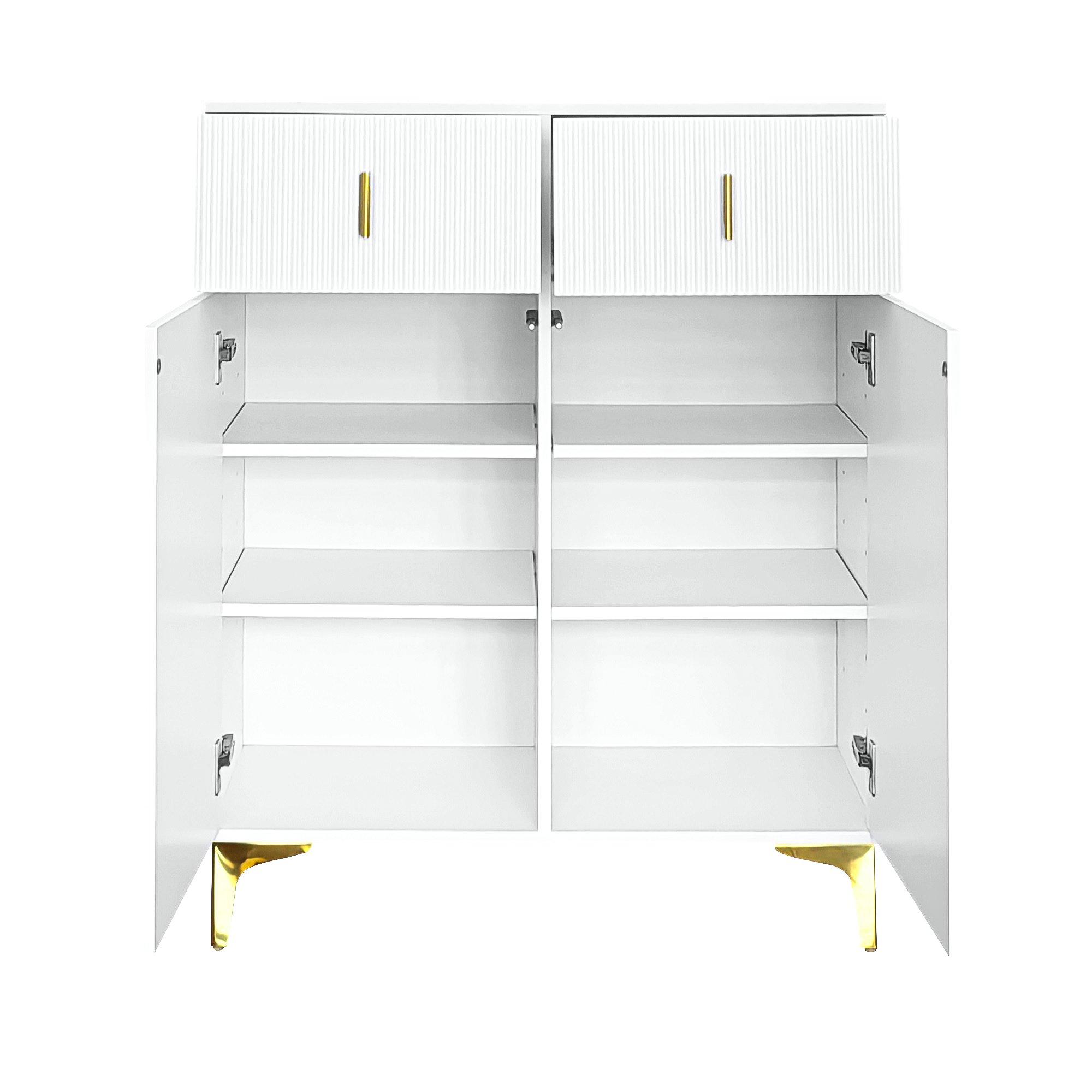 White - Urban Meuble - Modern Cabinet Black Storage Design - 3