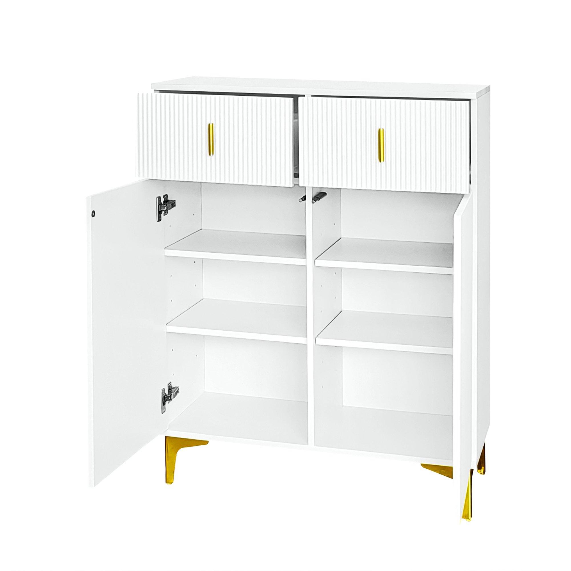 White - Urban Meuble - Modern Cabinet Black Storage Design - 4