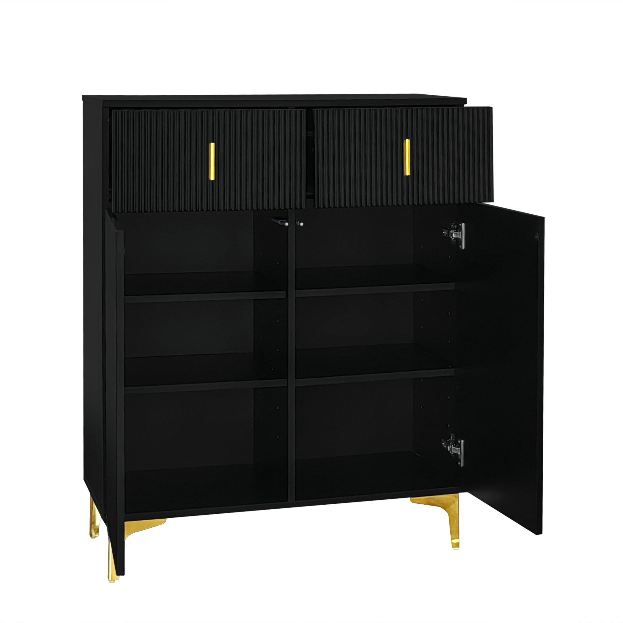 Black - Urban Meuble - Modern Cabinet Black Storage Design - 3