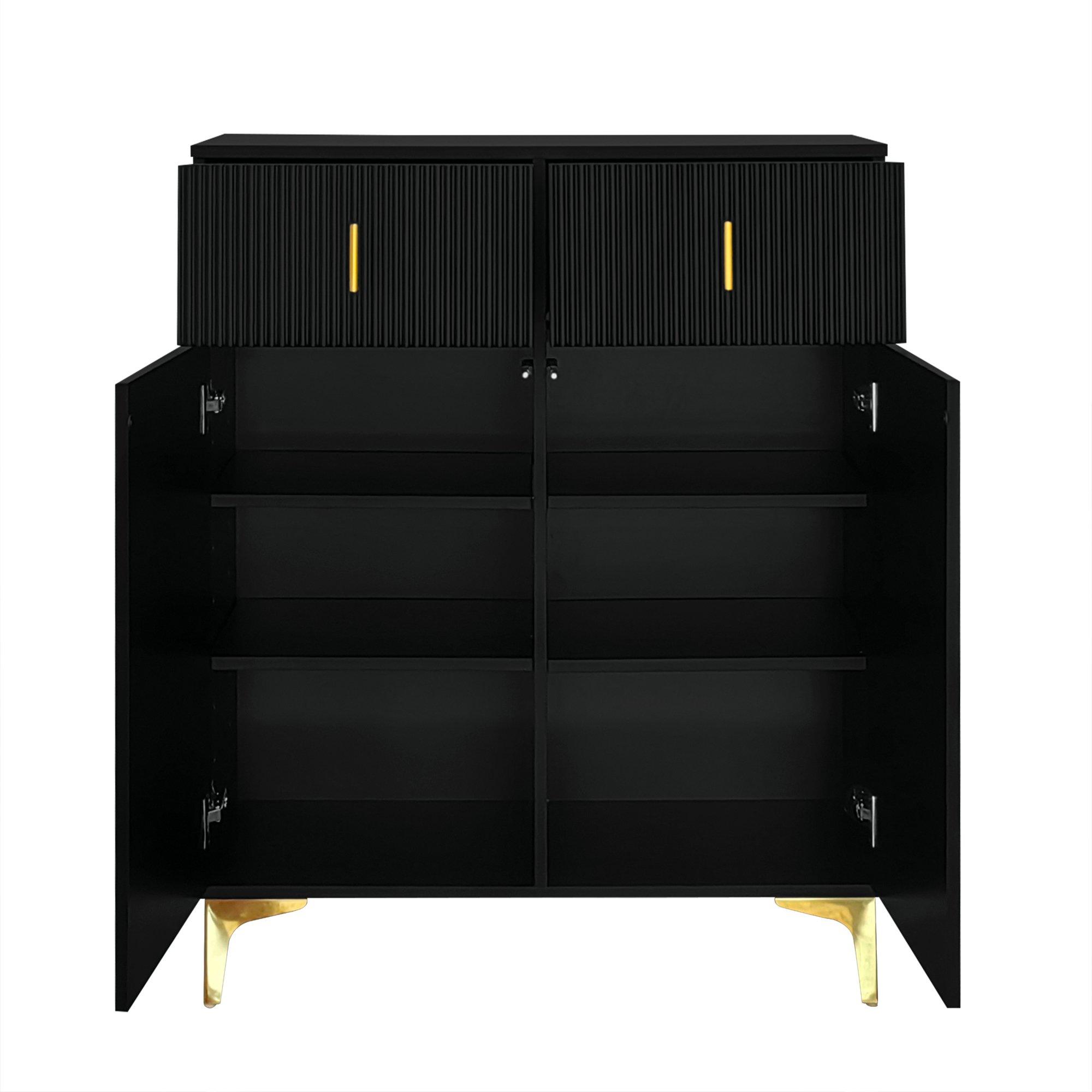 Black - Urban Meuble - Modern Cabinet Black Storage Design - 4