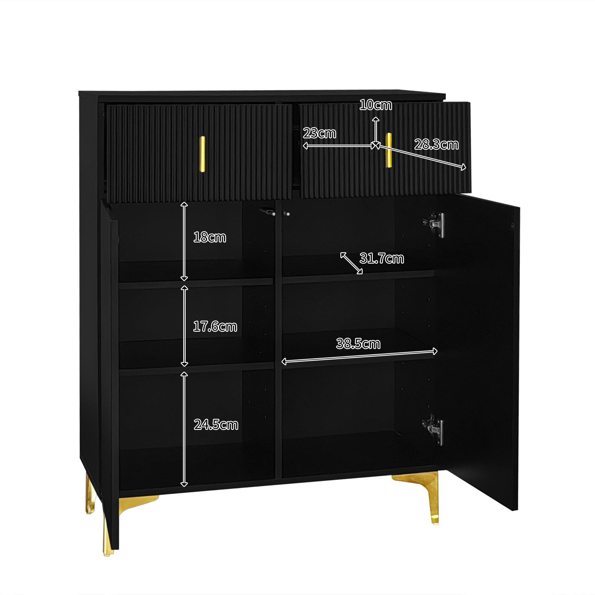 Black - Urban Meuble - Modern Cabinet Black Storage Design - 5