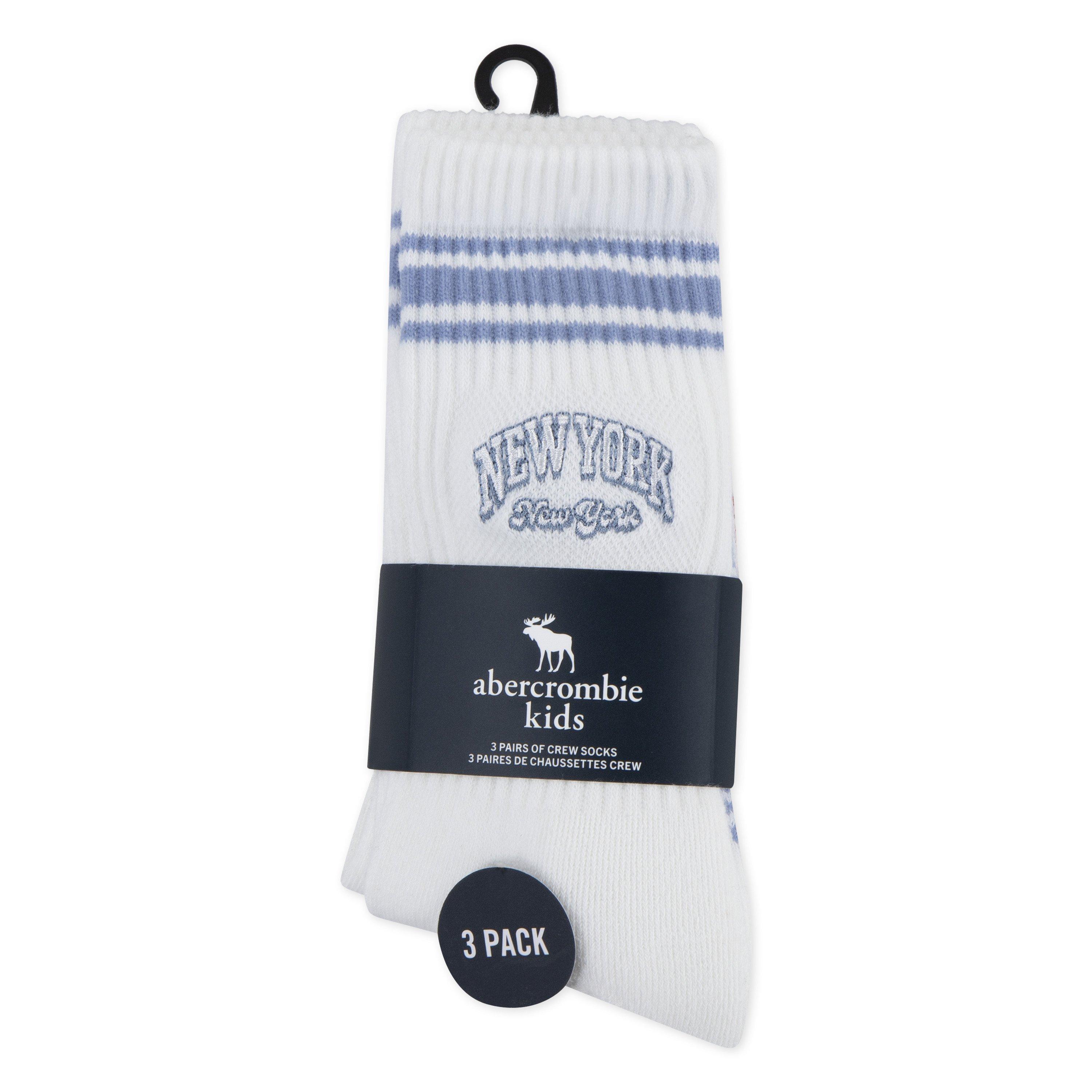 Blue BMB - Abercrombie and Fitch - Crew Socks - 3