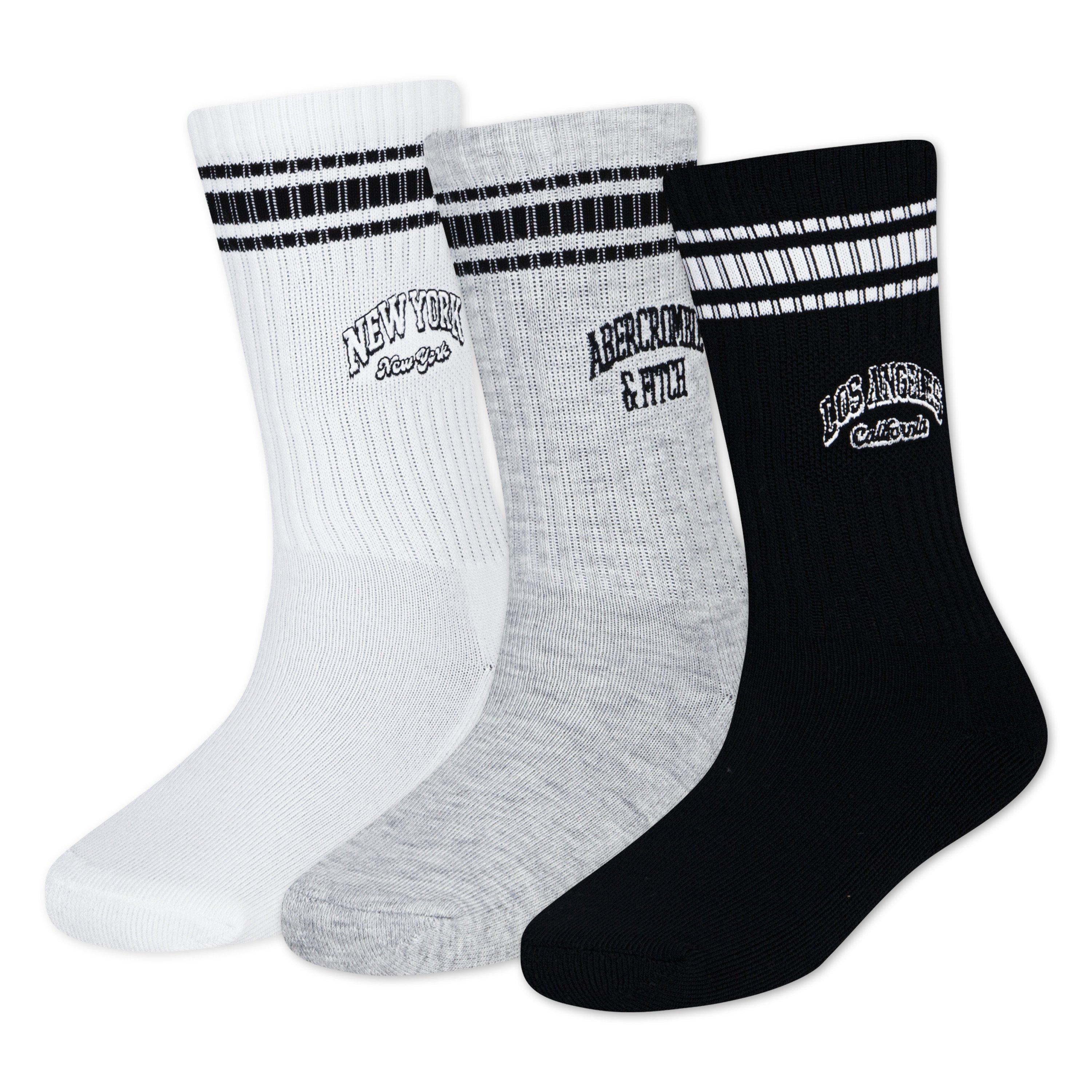 White W1T - Abercrombie and Fitch - Crew Socks - 1