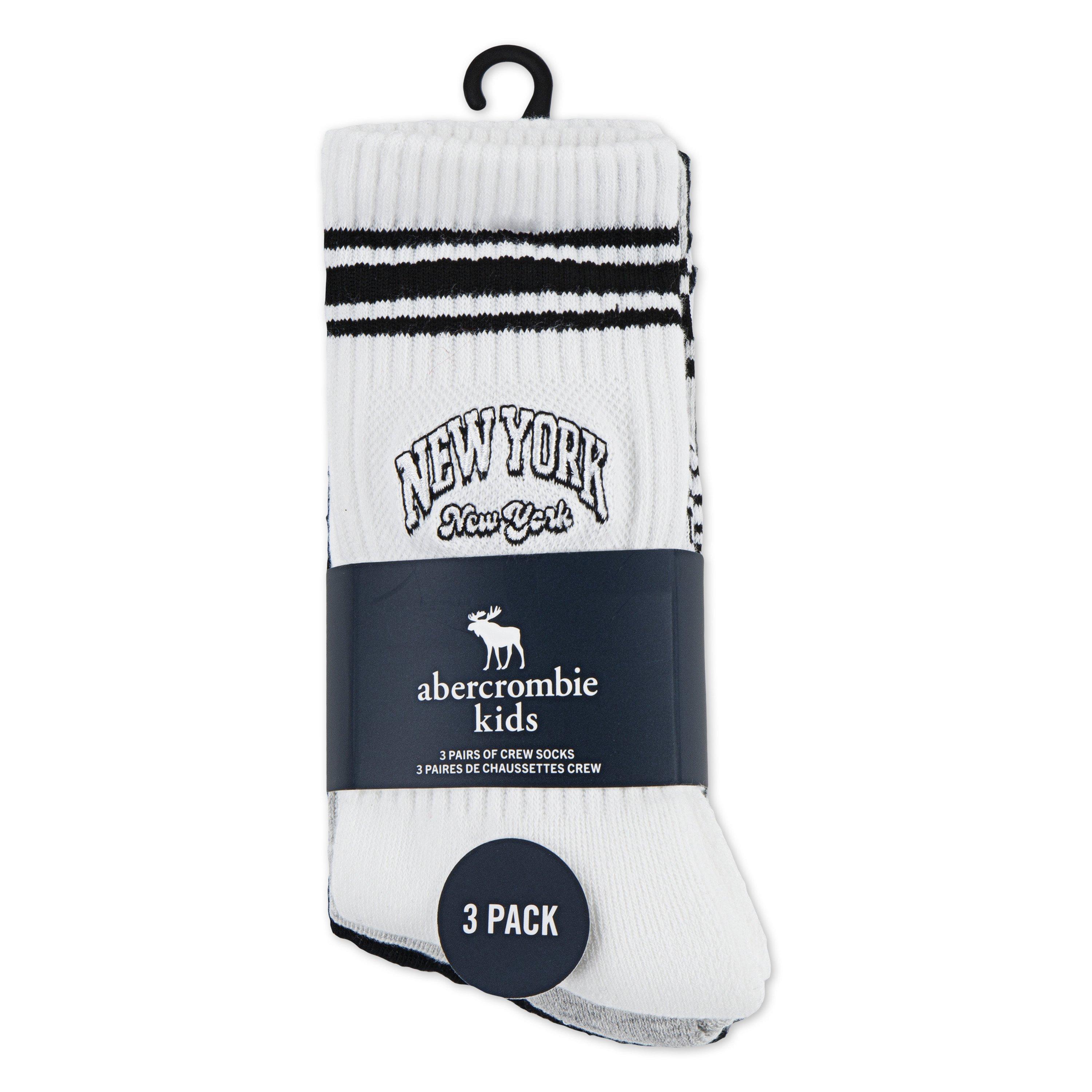 White W1T - Abercrombie and Fitch - Crew Socks - 3