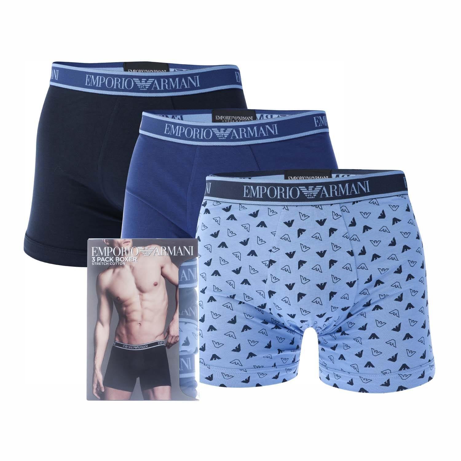Various - Emporio Armani - 3 Pack of Core Logo Boxers