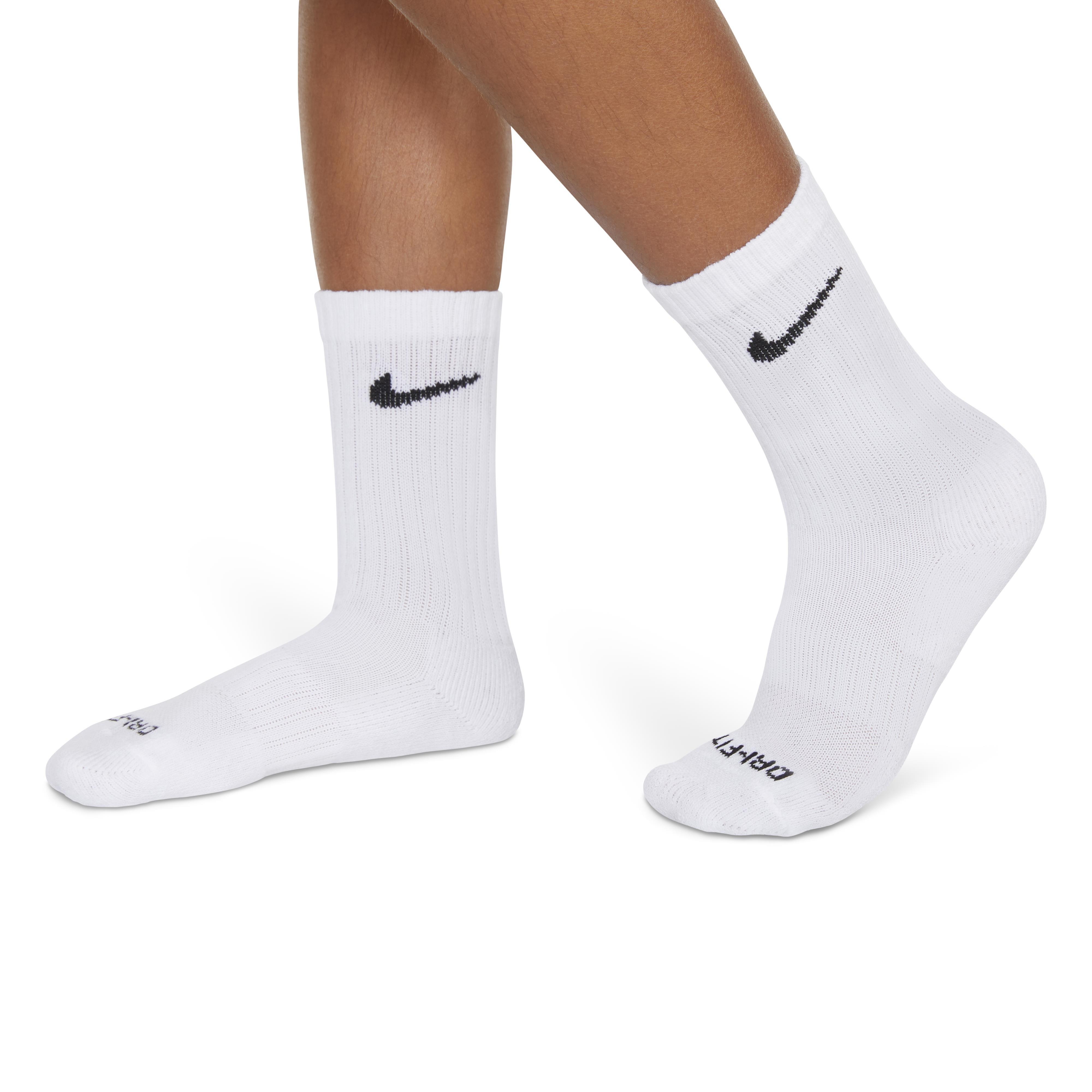 Bijela - Nike - 6Pk Dri-Fit Crew Sock Childs - 2