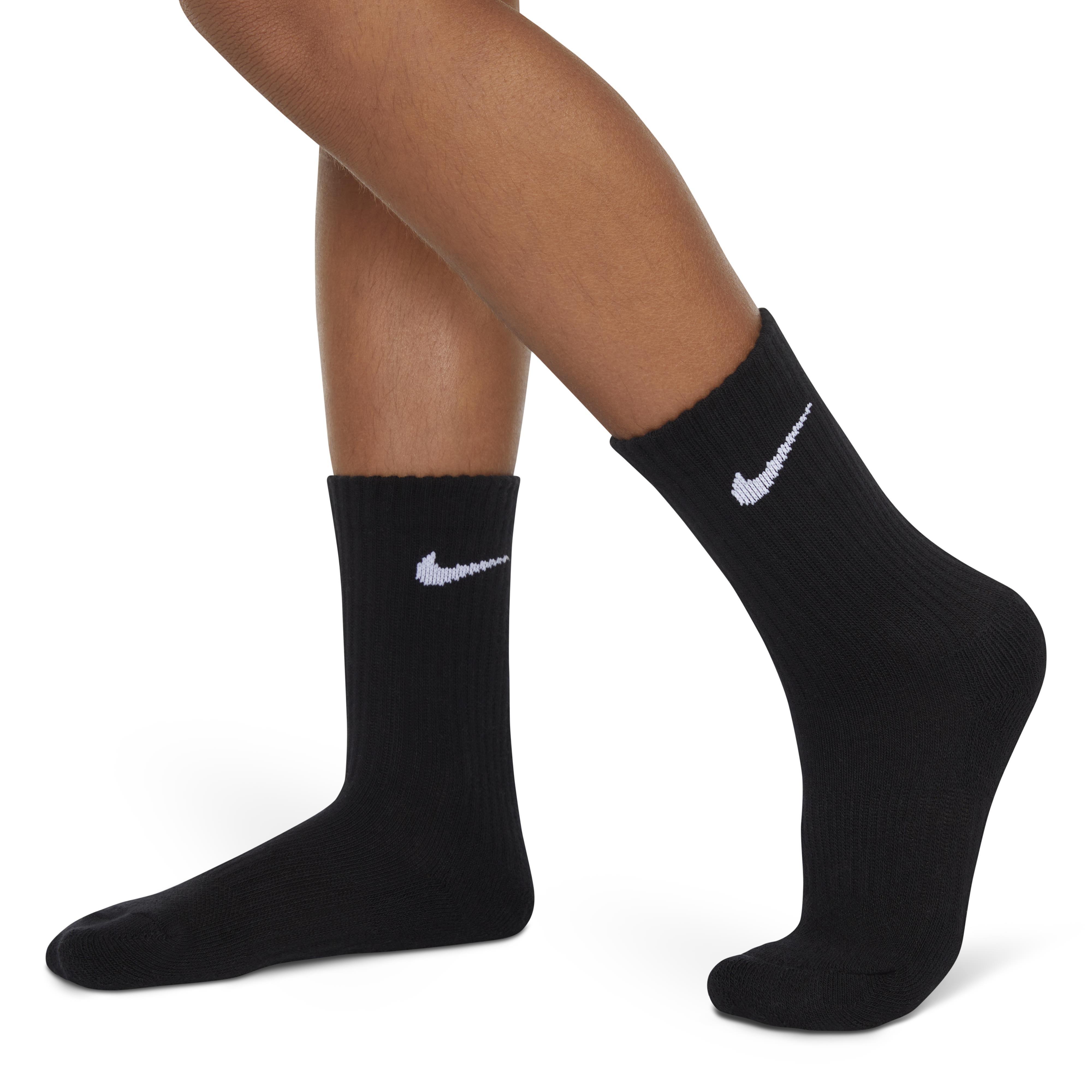 Negro - Nike - 6Pk Dri-Fit Crew Sock Childs - 2