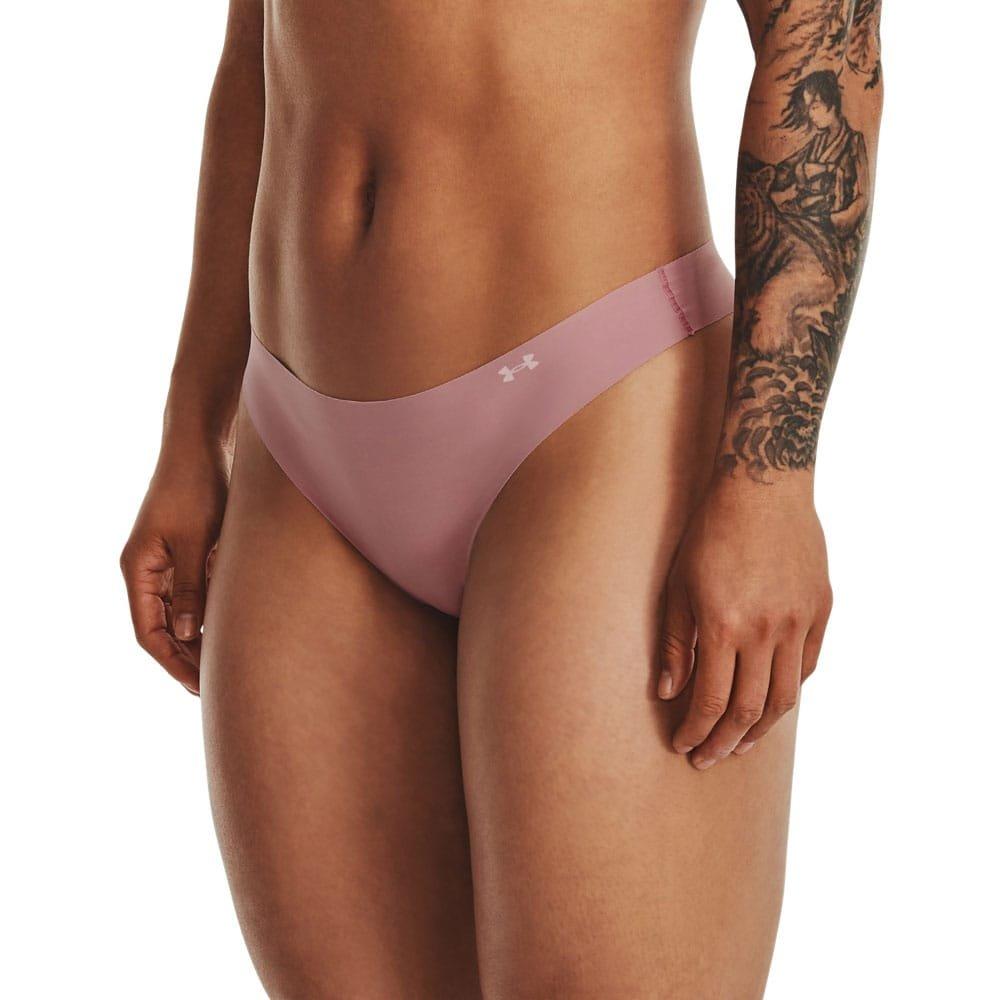 Pink - Under Armour - Pure Stretch Thong 3 Pack - 2