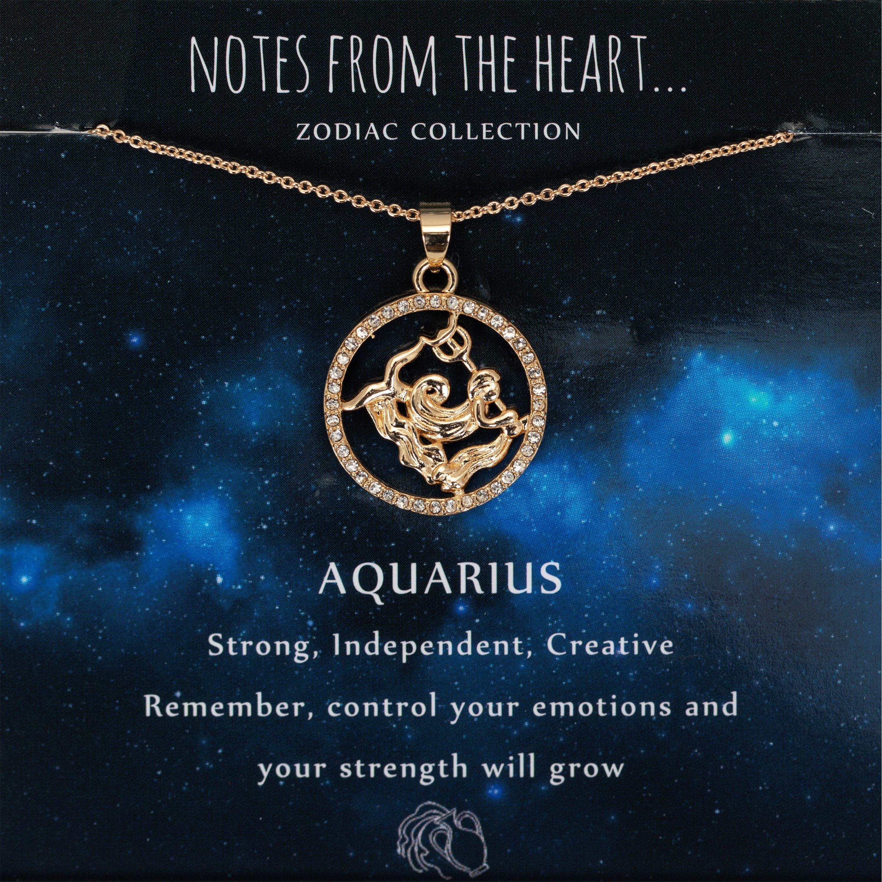 Gold - Notes From The Heart - Notes from the Heart AQUARIUS Pendant