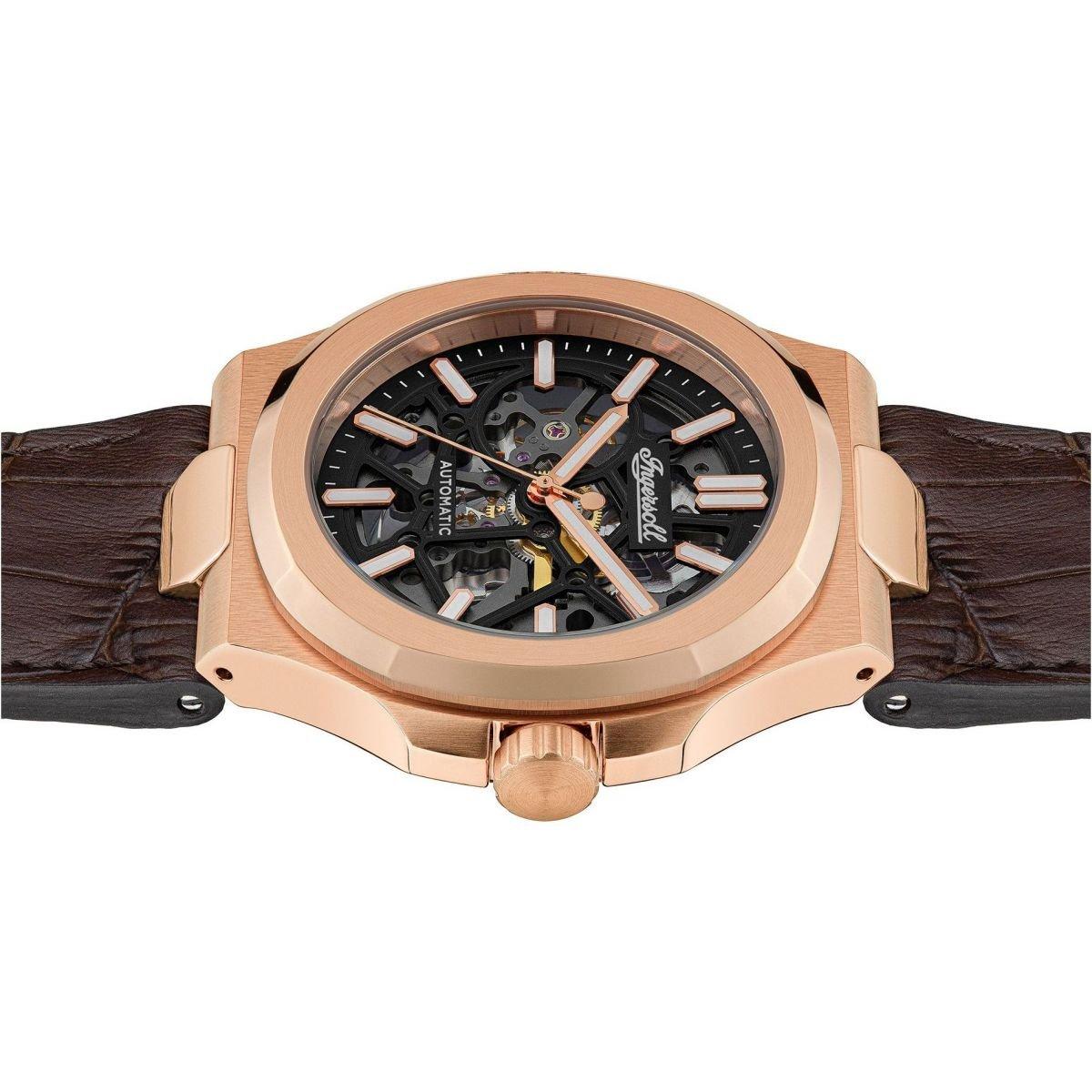 Ružičasto zlatna crna - Ingersoll 1892 - Catalina Brown Rose Gold Watch I12505 - 5