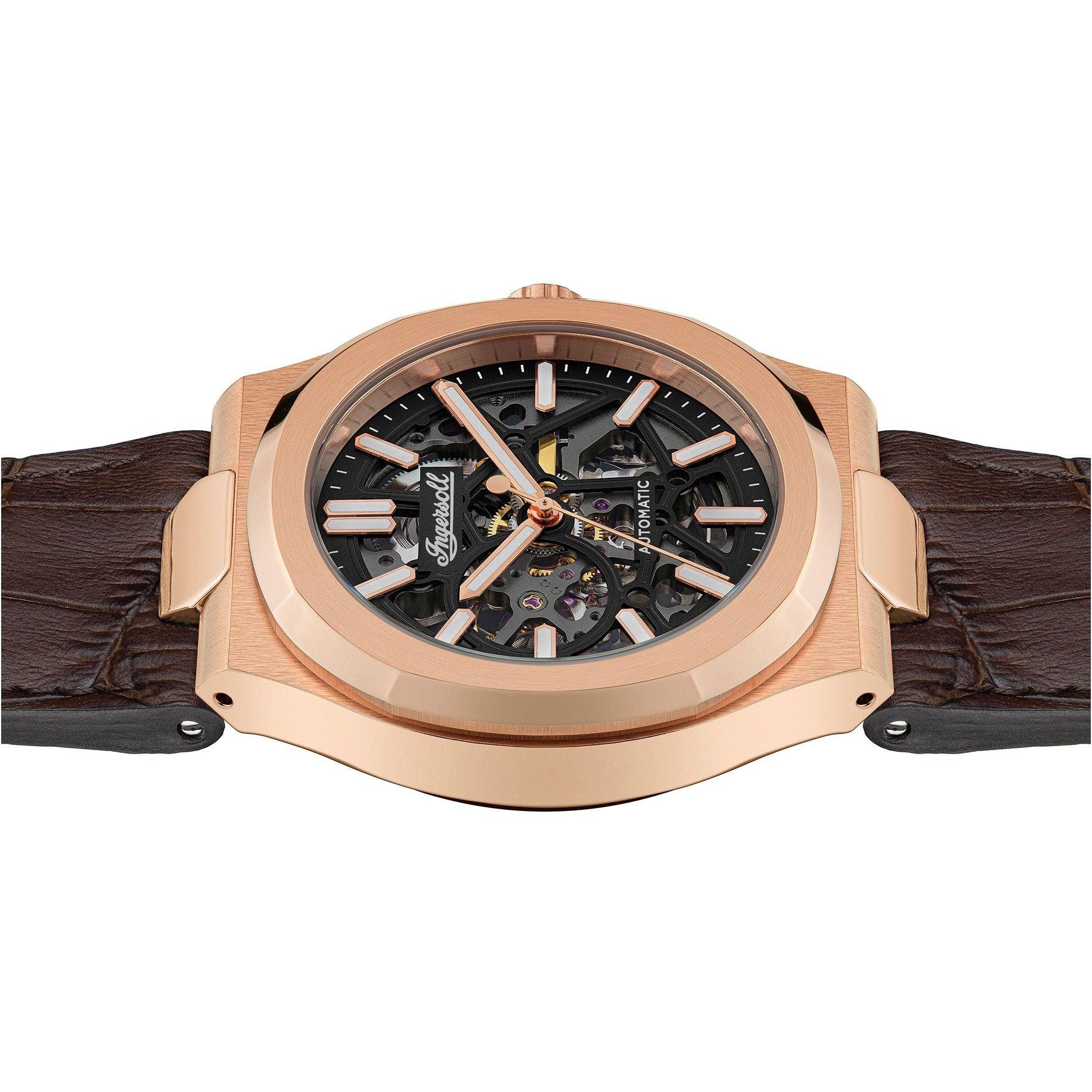 Ružičasto zlatna crna - Ingersoll 1892 - Catalina Brown Rose Gold Watch I12505 - 6