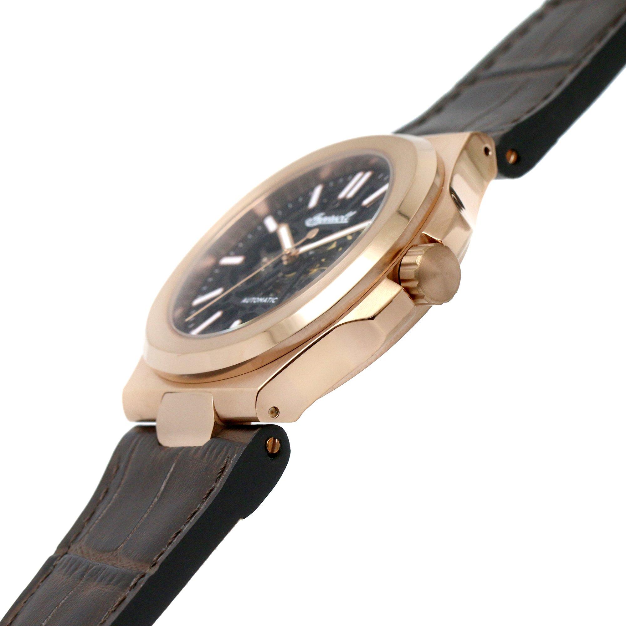 Ružičasto zlatna crna - Ingersoll 1892 - Catalina Brown Rose Gold Watch I12505 - 8