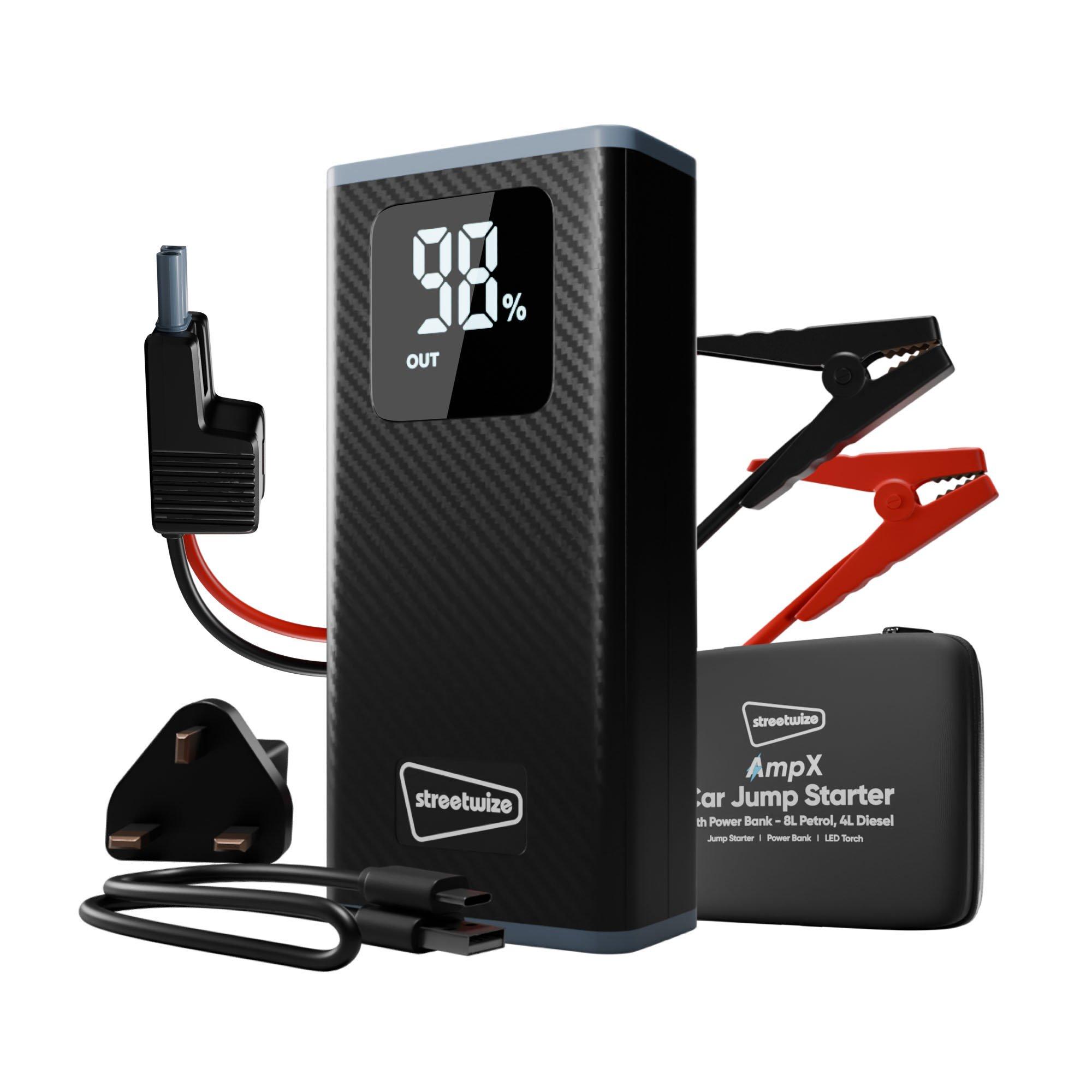Streetwize  Emergency Jump Starter & Portable Power Bank - Black - 200Amp