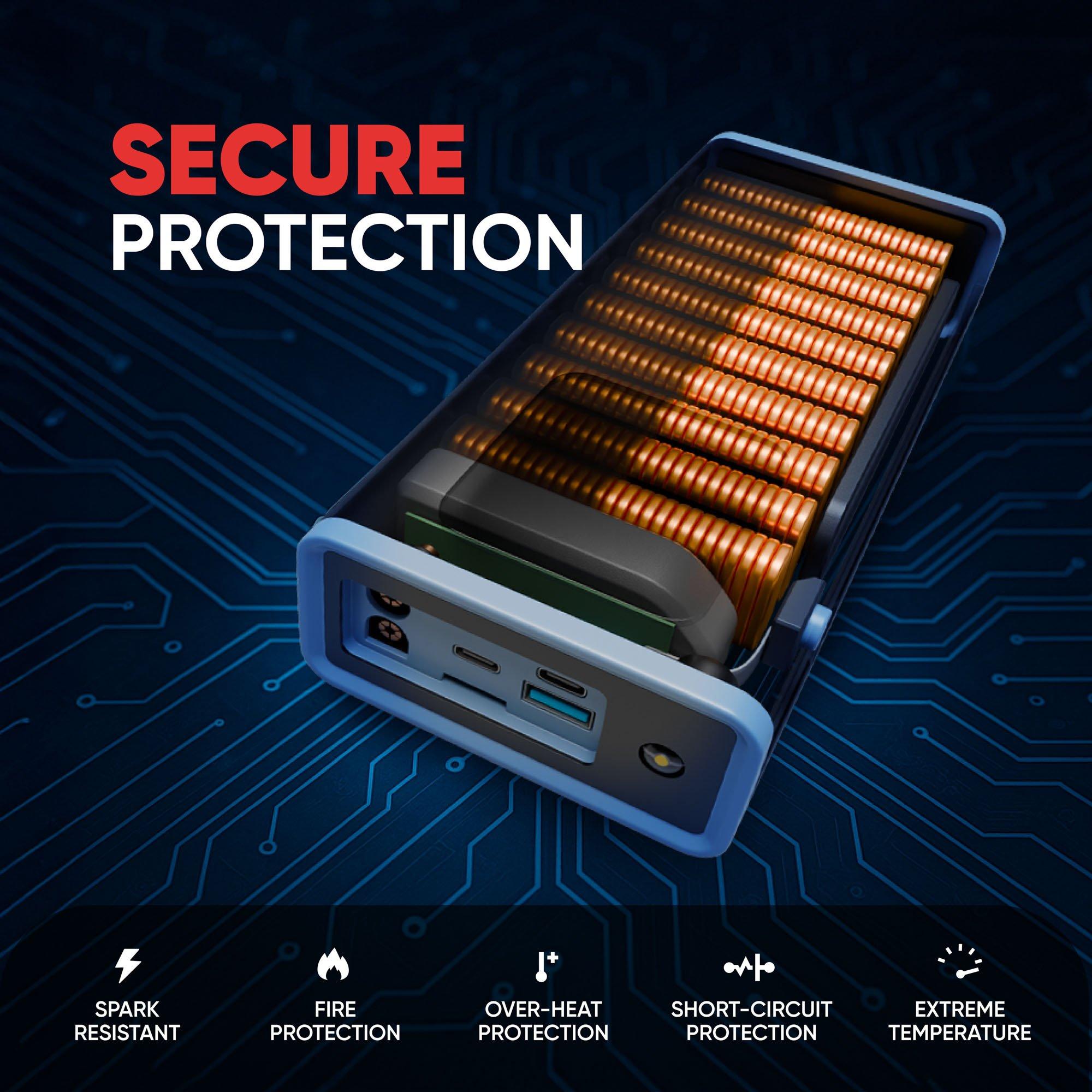 Black - Streetwize - Emergency Jump Starter & Portable Power Bank - 6