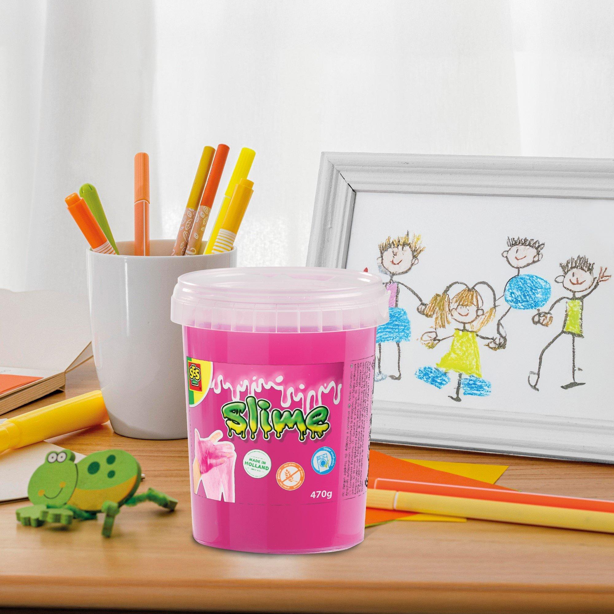 Multi - SES Creative - Slime - Neon pink 470 g - 2