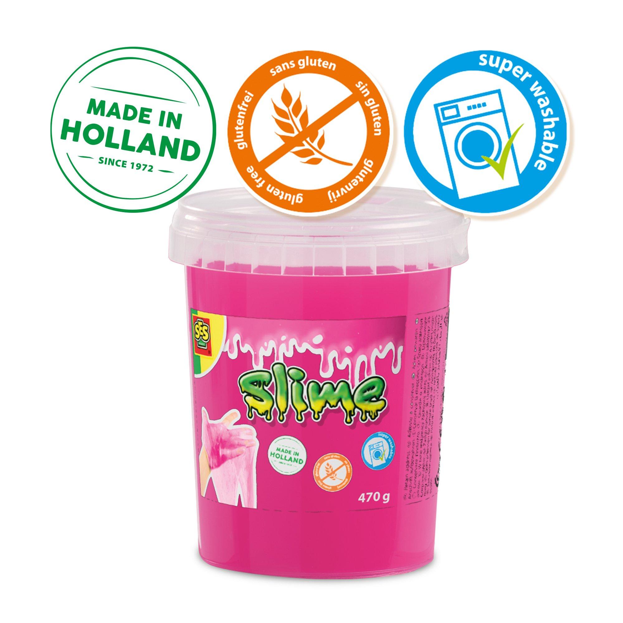 Multi - SES Creative - Slime - Neon pink 470 g - 3