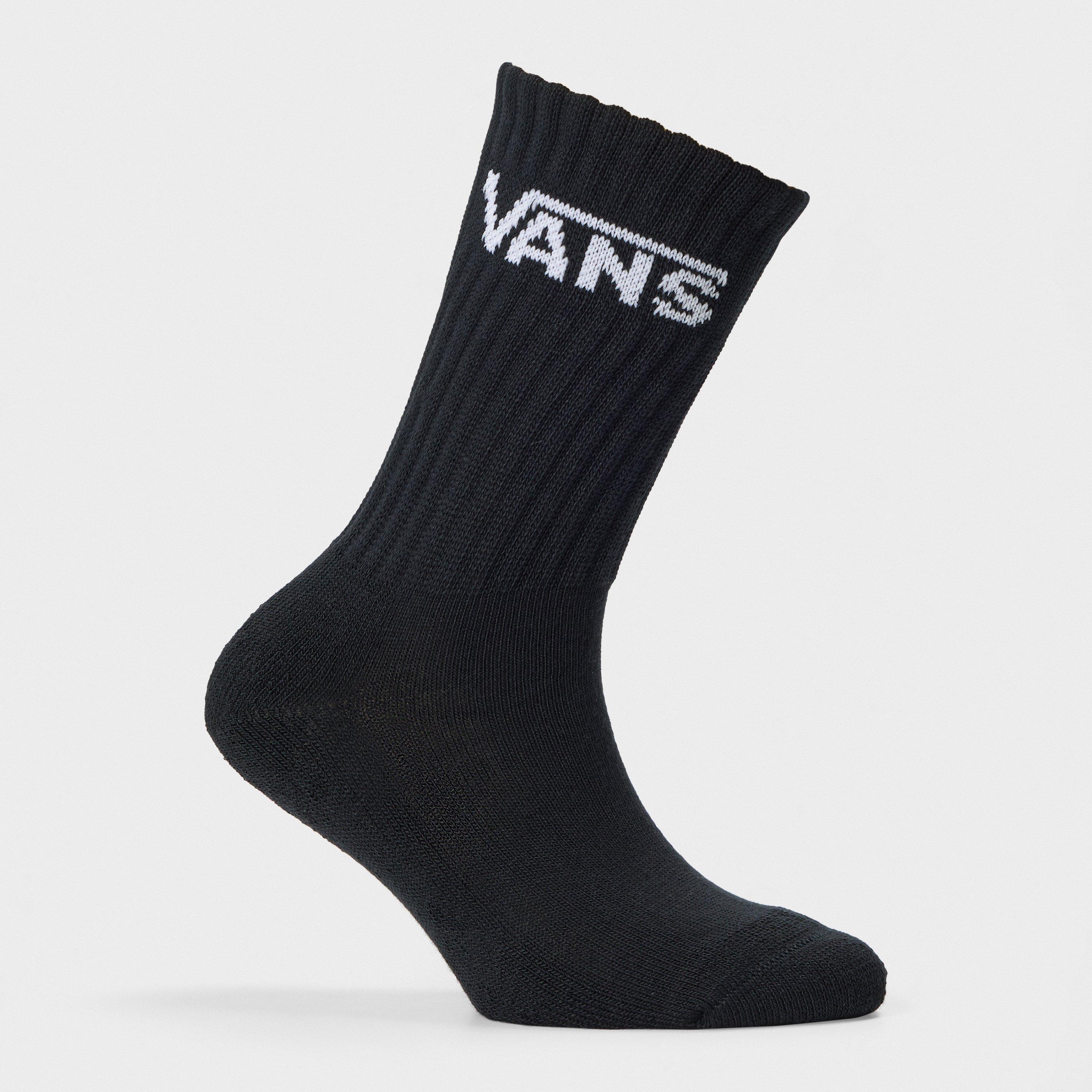 Zwart/Wit - Vans - Classic Black/White Crew Sock - 4
