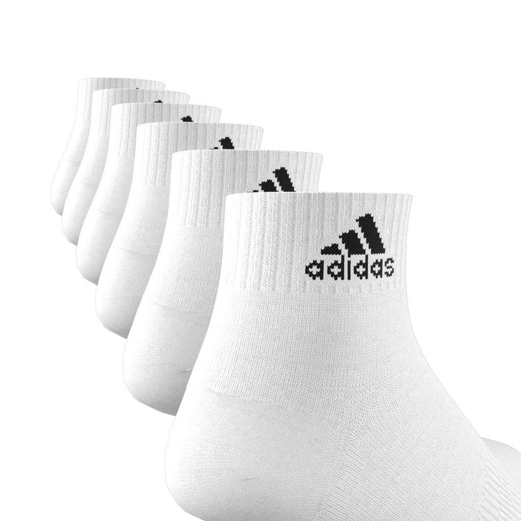 Wit/Zwart - adidas - Sportswear Ankle Socks 6P - 4