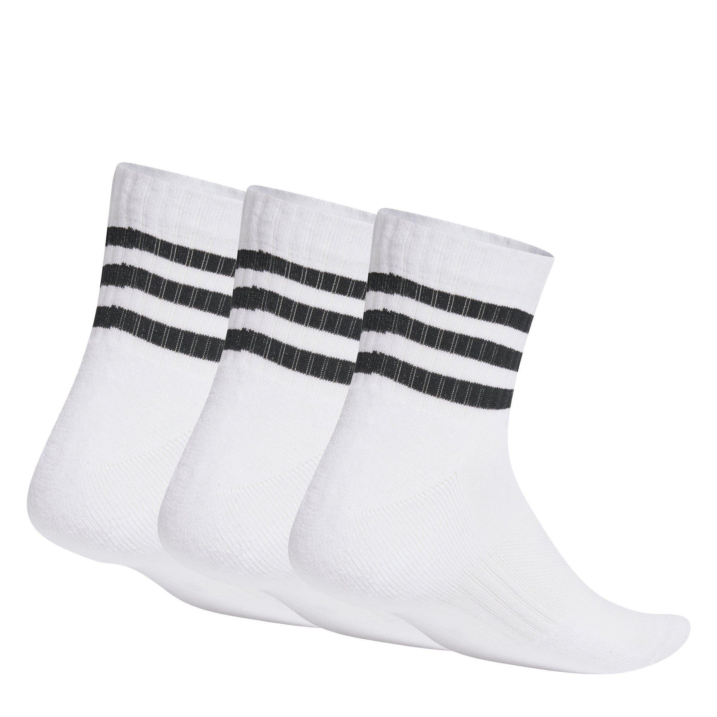 adidas 3 Stripe Quarter Sock 3 Pack Calzini corti Sports Direct