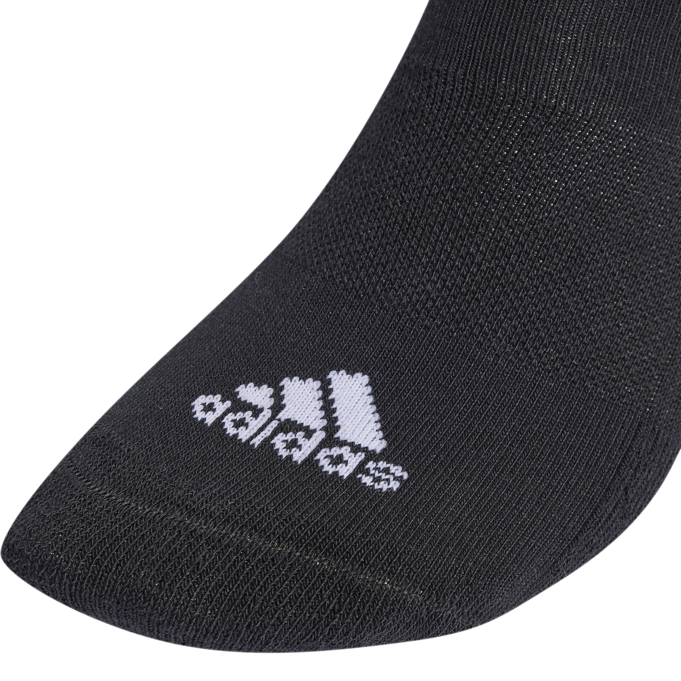 Black/White - adidas - 3 Stripe Quarter Sock 3 Pack - 3