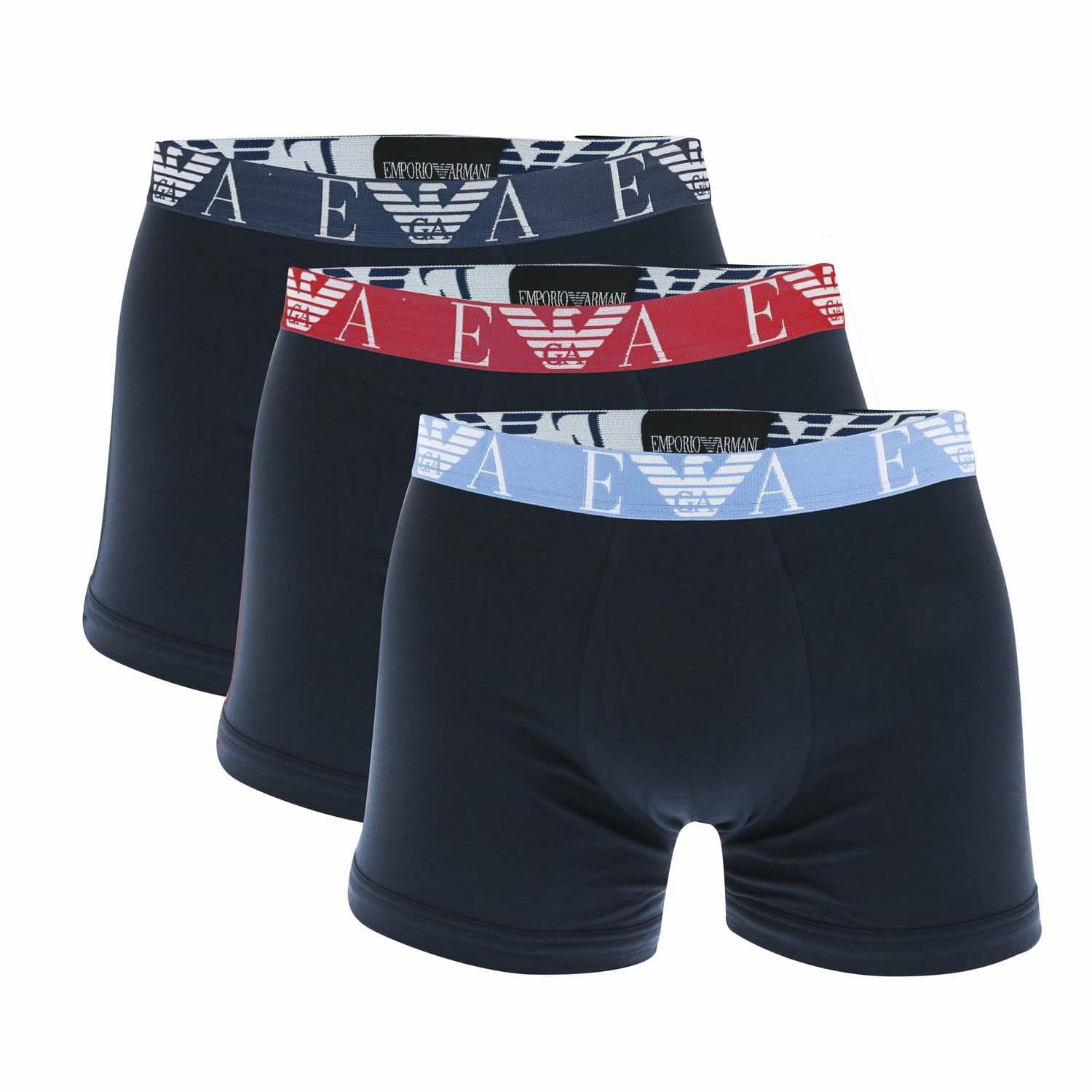 Navy - Emporio Armani - 3 Pack of Boxers