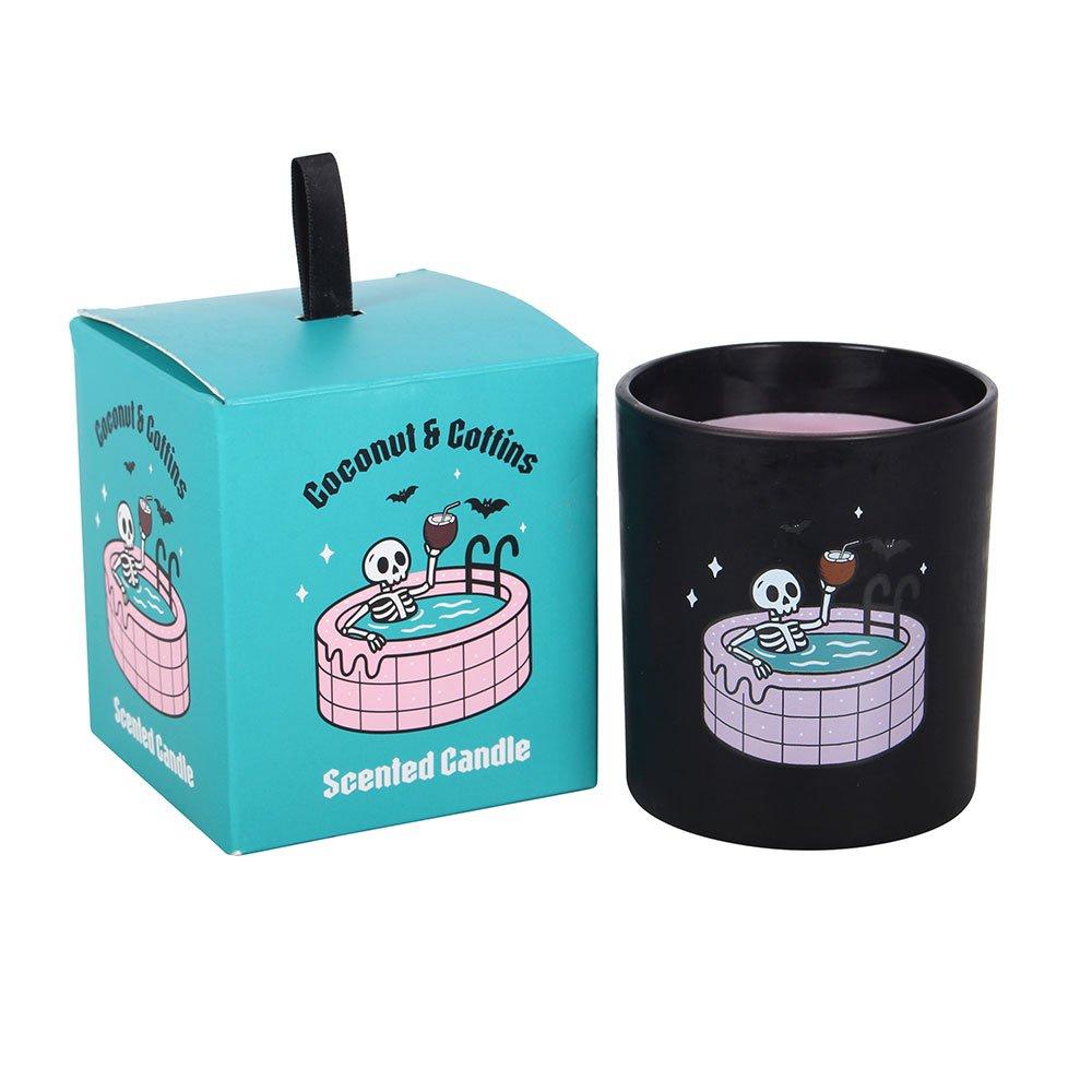 Black - Something Different - Coconut & Coffins Scented Candle - 2