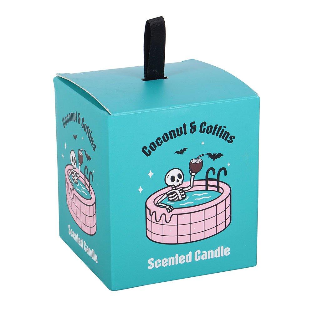 Black - Something Different - Coconut & Coffins Scented Candle - 4