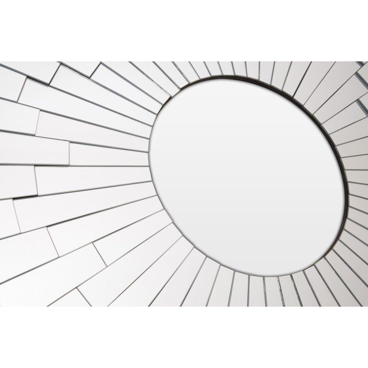 Silver - Interiors by Premier - Glitzy Flared Circle Wall Mirror - 3