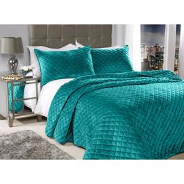 Emma Barclay Regent - Quilted Soft Touch Velvet Bedspread Set