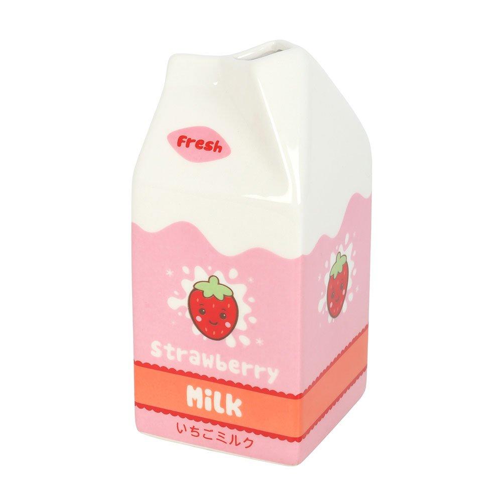 Pink - Something Different - Strawberry Milk Carton Flower Vase - 2