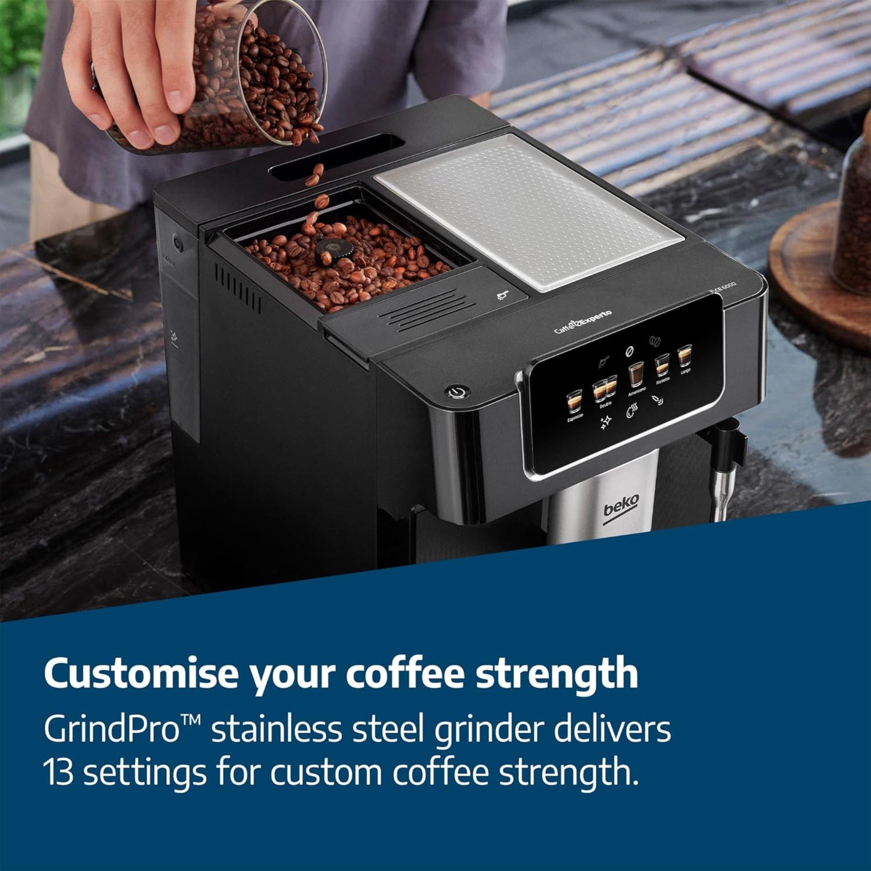 Black - Beko - CaffeExperto Bean to Cup Coffee Espresso Mach - 7