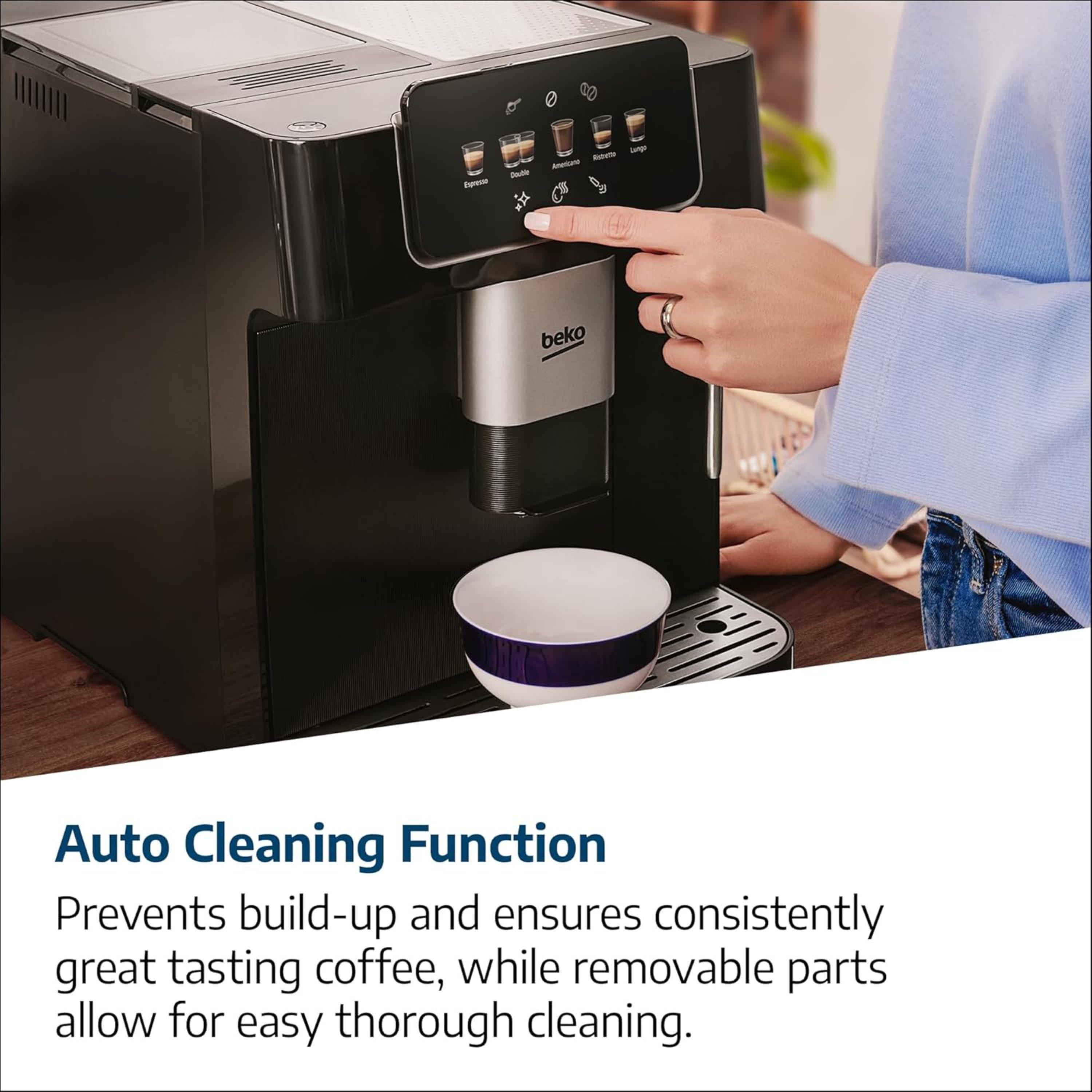 Black - Beko - CaffeExperto Bean to Cup Coffee Espresso Mach - 9