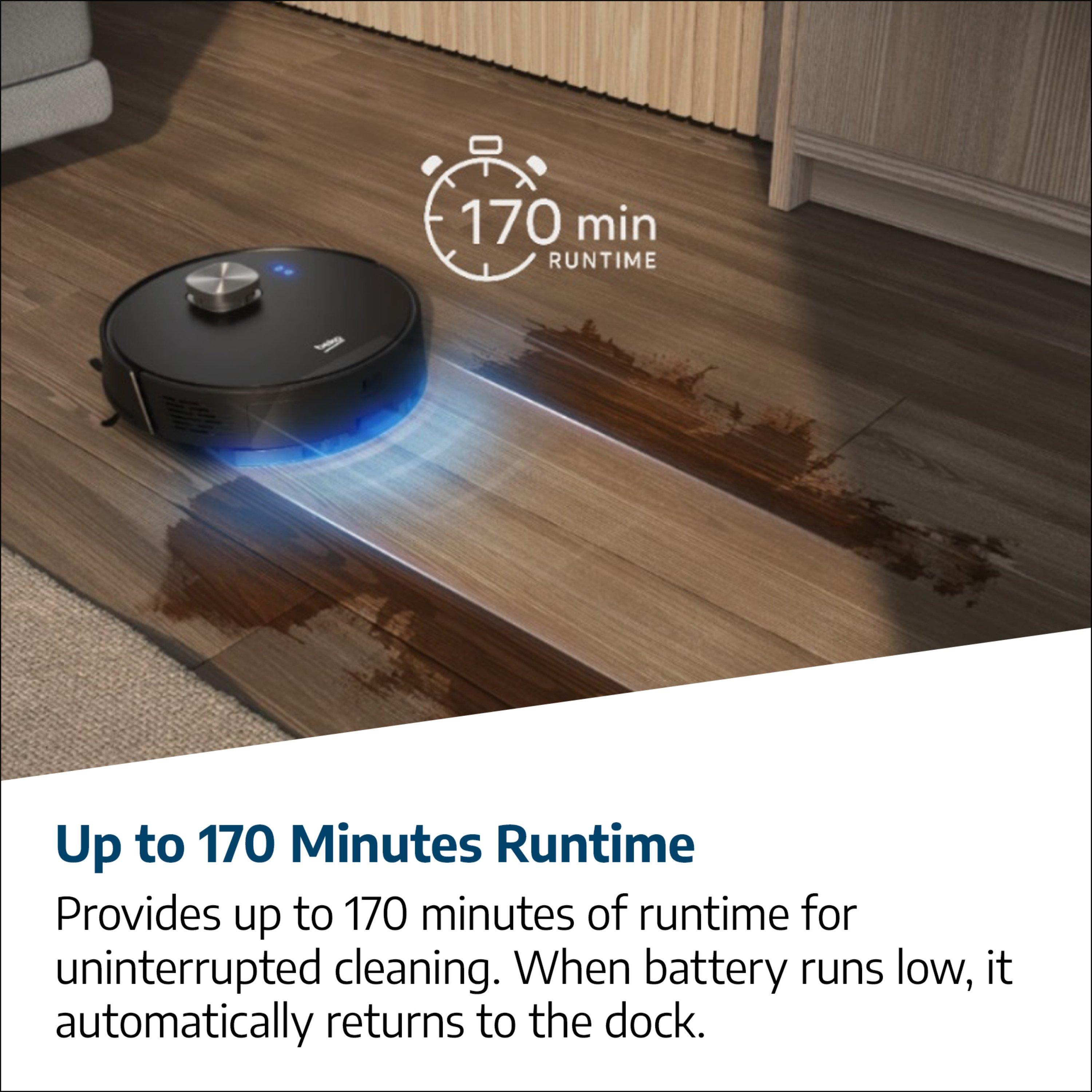 Black - Beko - RoboSmart Robot Vacuum Cleaner & Mop - 3