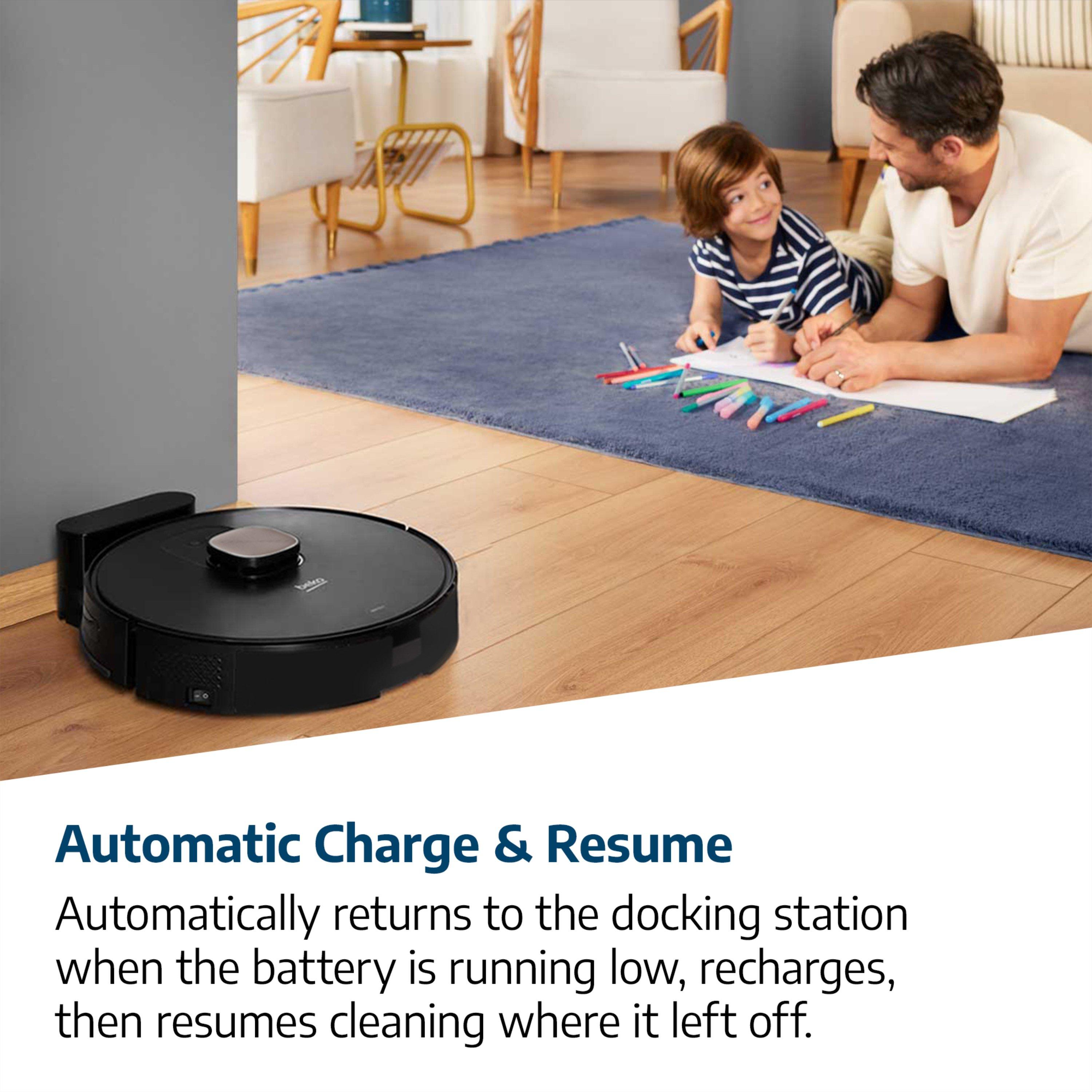 Black - Beko - RoboSmart Robot Vacuum Cleaner & Mop - 7