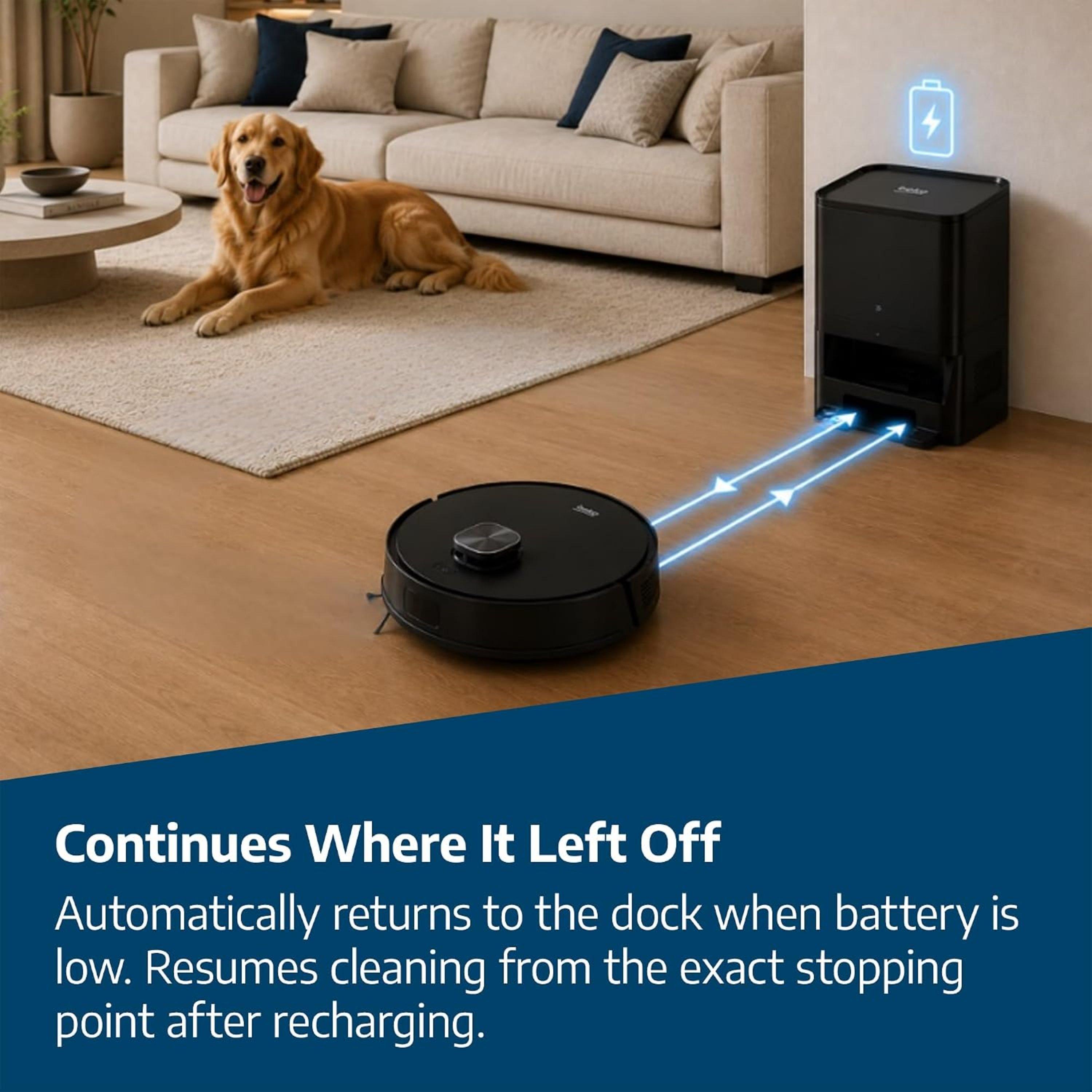 Black - Beko - Beko RoboSmart Self-Emptying Robot Vacuum Cleaner - 9