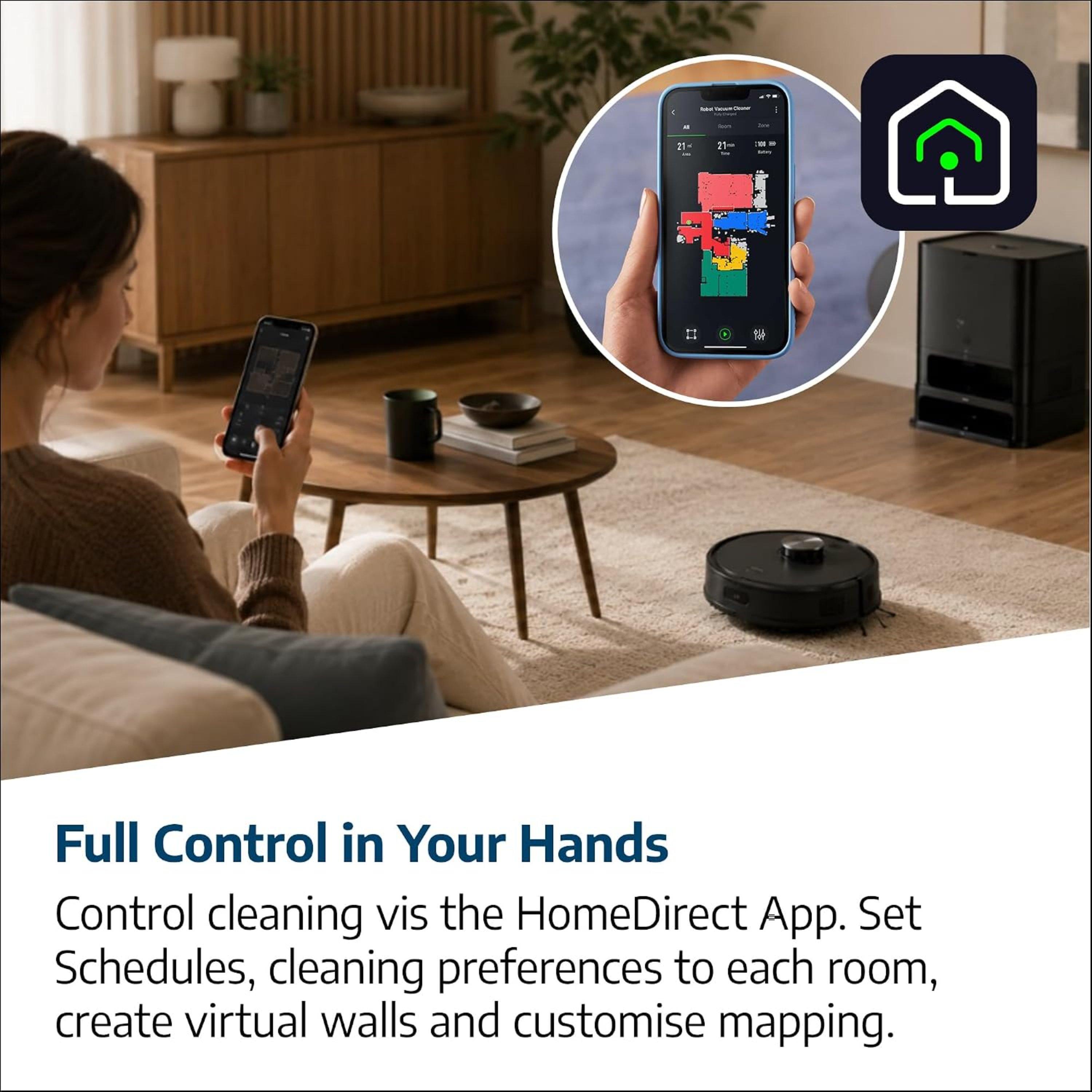 Black - Beko - Beko RoboSmart Self-Emptying Robot Vacuum Cleaner - 10