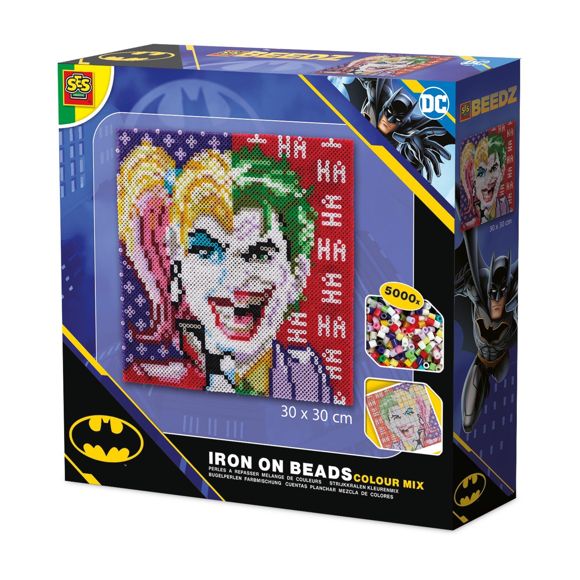 Multi - SES Creative - DC Batman - Joker and Harley Quinn Iron on Beads - 1