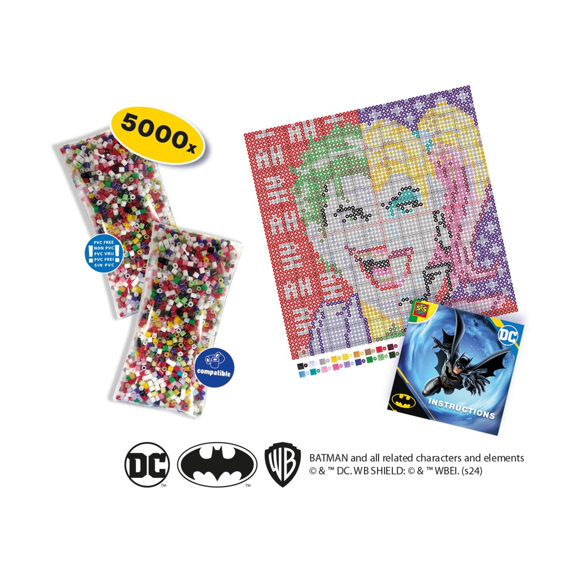 Multi - SES Creative - DC Batman - Joker and Harley Quinn Iron on Beads - 2