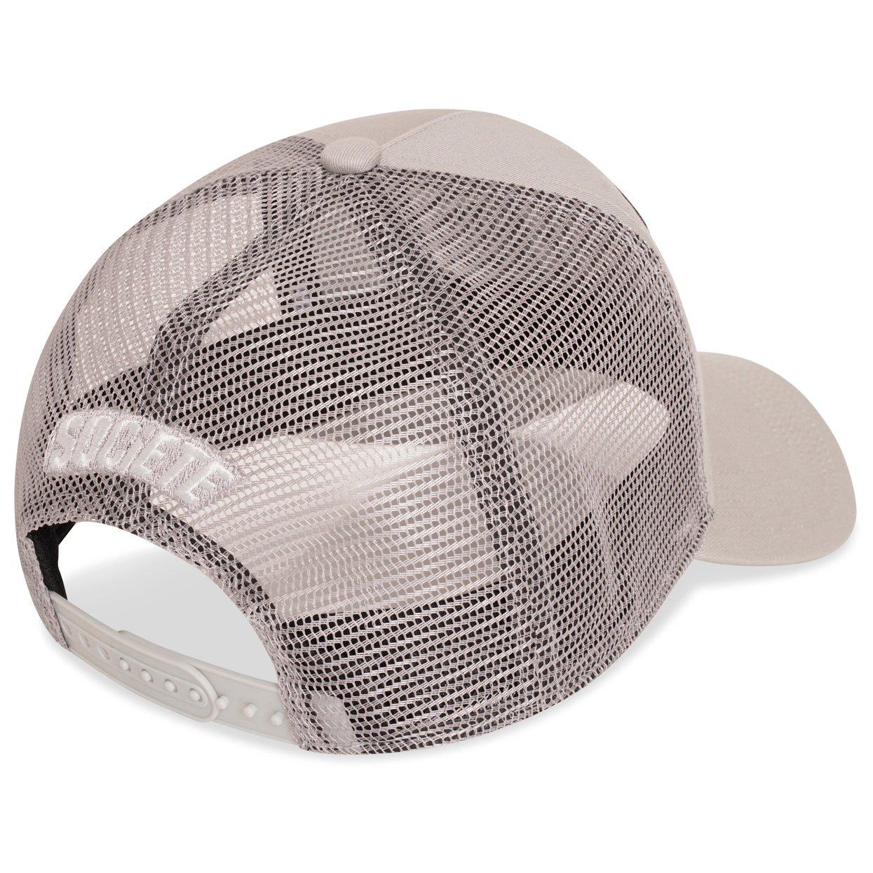 Black/Grey - Societe Noir - Men's Marais Mesh Trucker Cap - 2