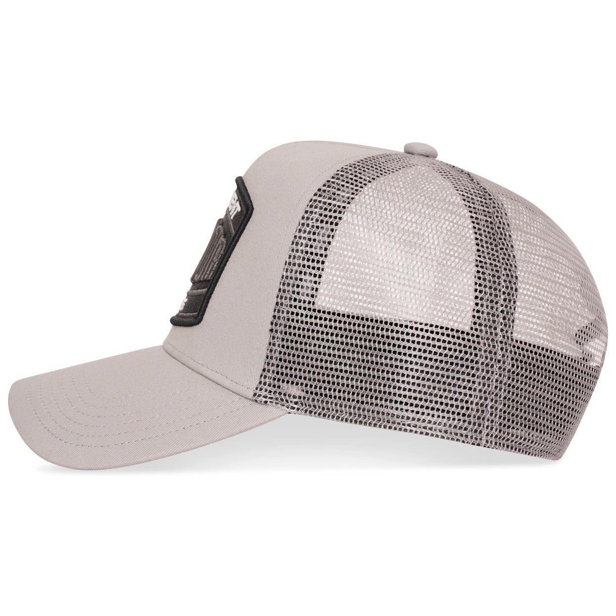 Black/Grey - Societe Noir - Men's Marais Mesh Trucker Cap - 3