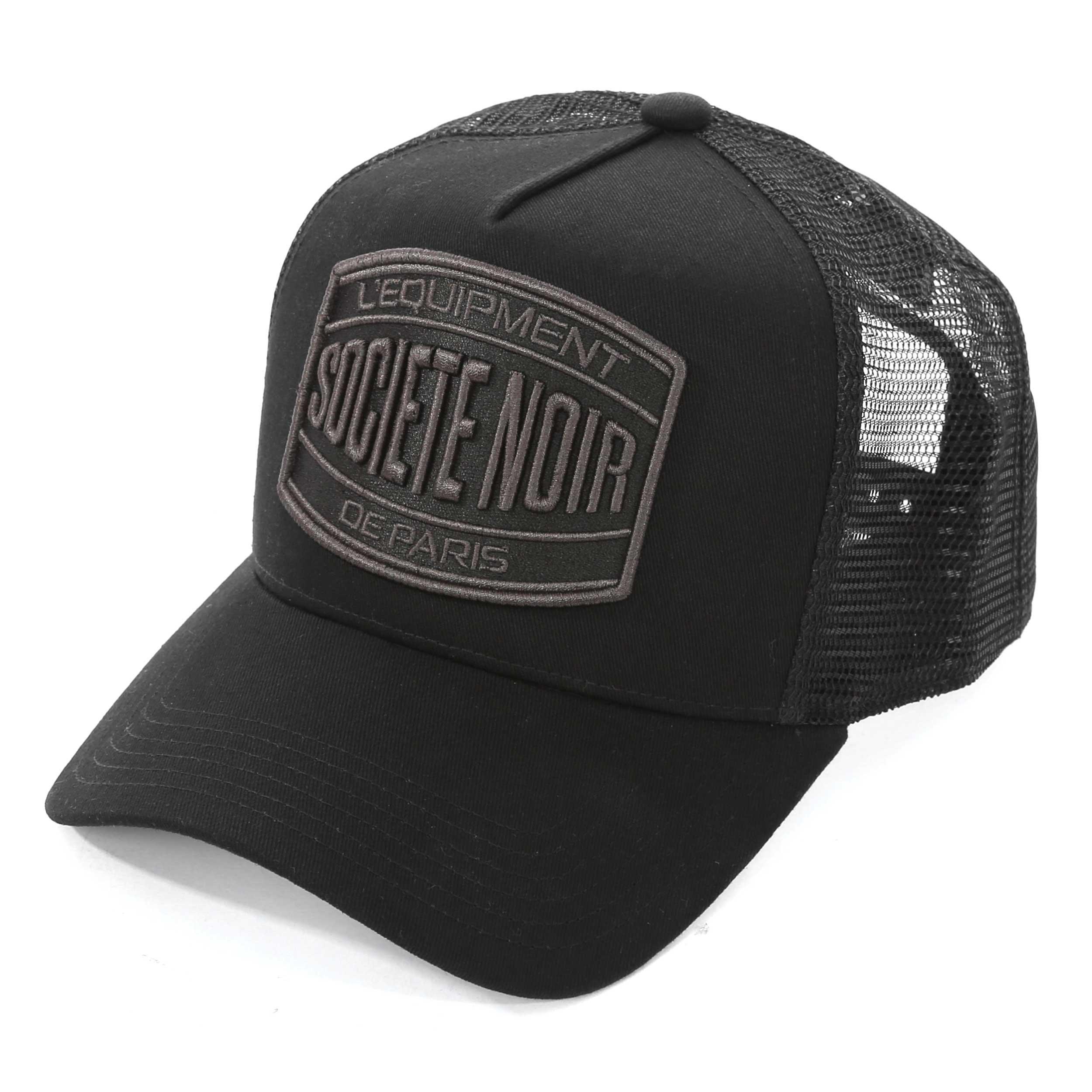 Black - Societe Noir - Men's Marais Mesh Trucker Cap - 1