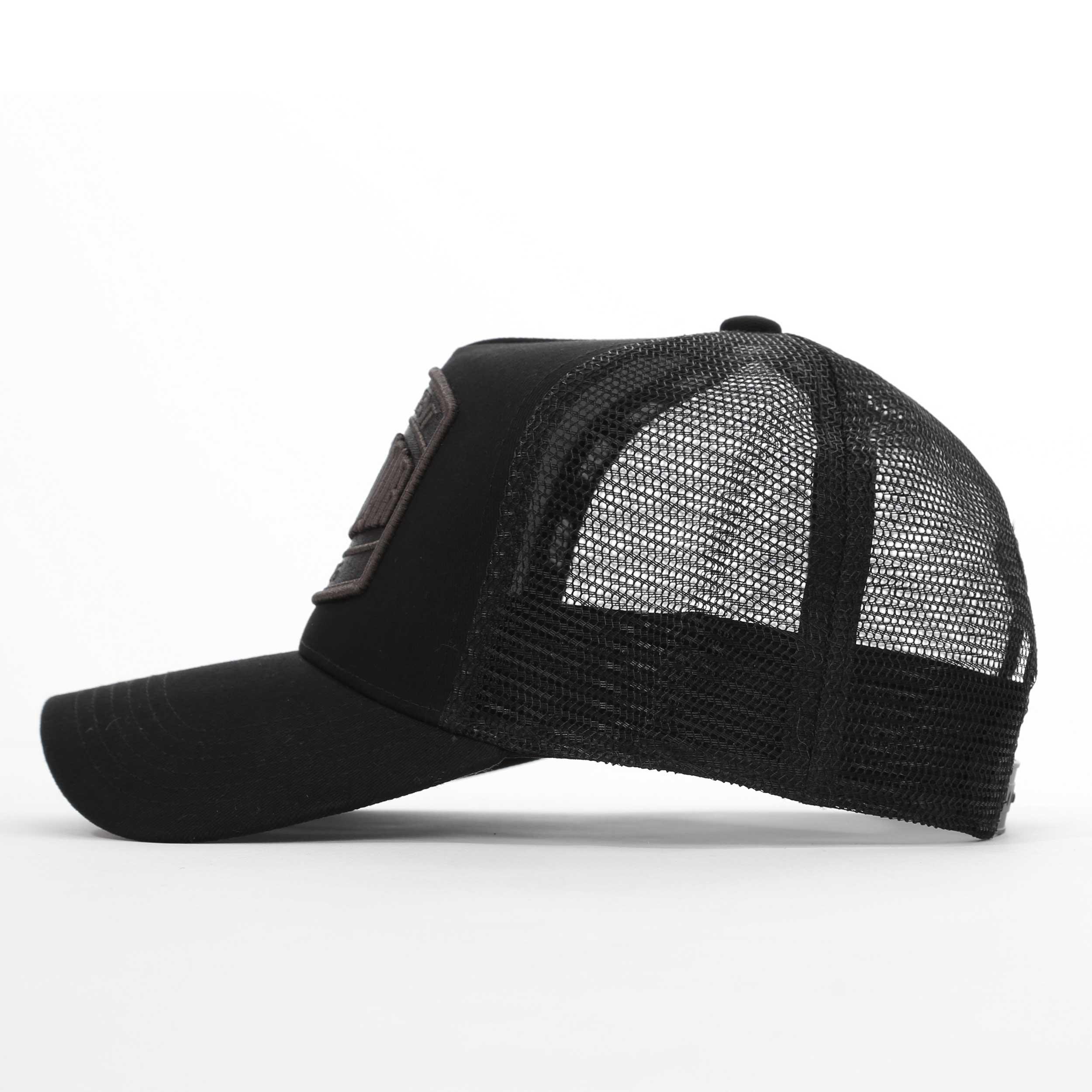 Zwart - Societe Noir - Men's Marais Mesh Trucker Cap - 3